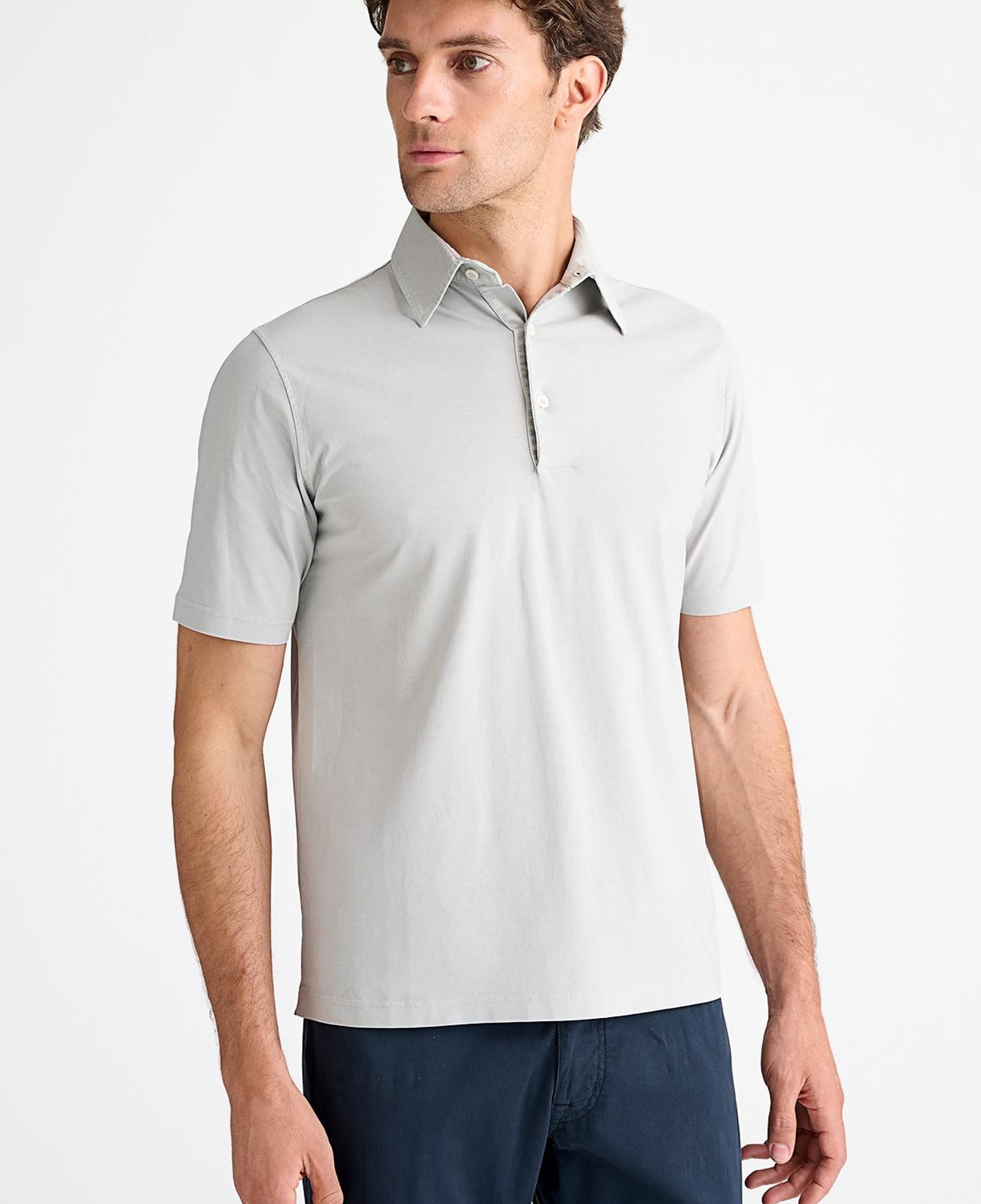 Erkek Taş Polo Yaka T-Shirt