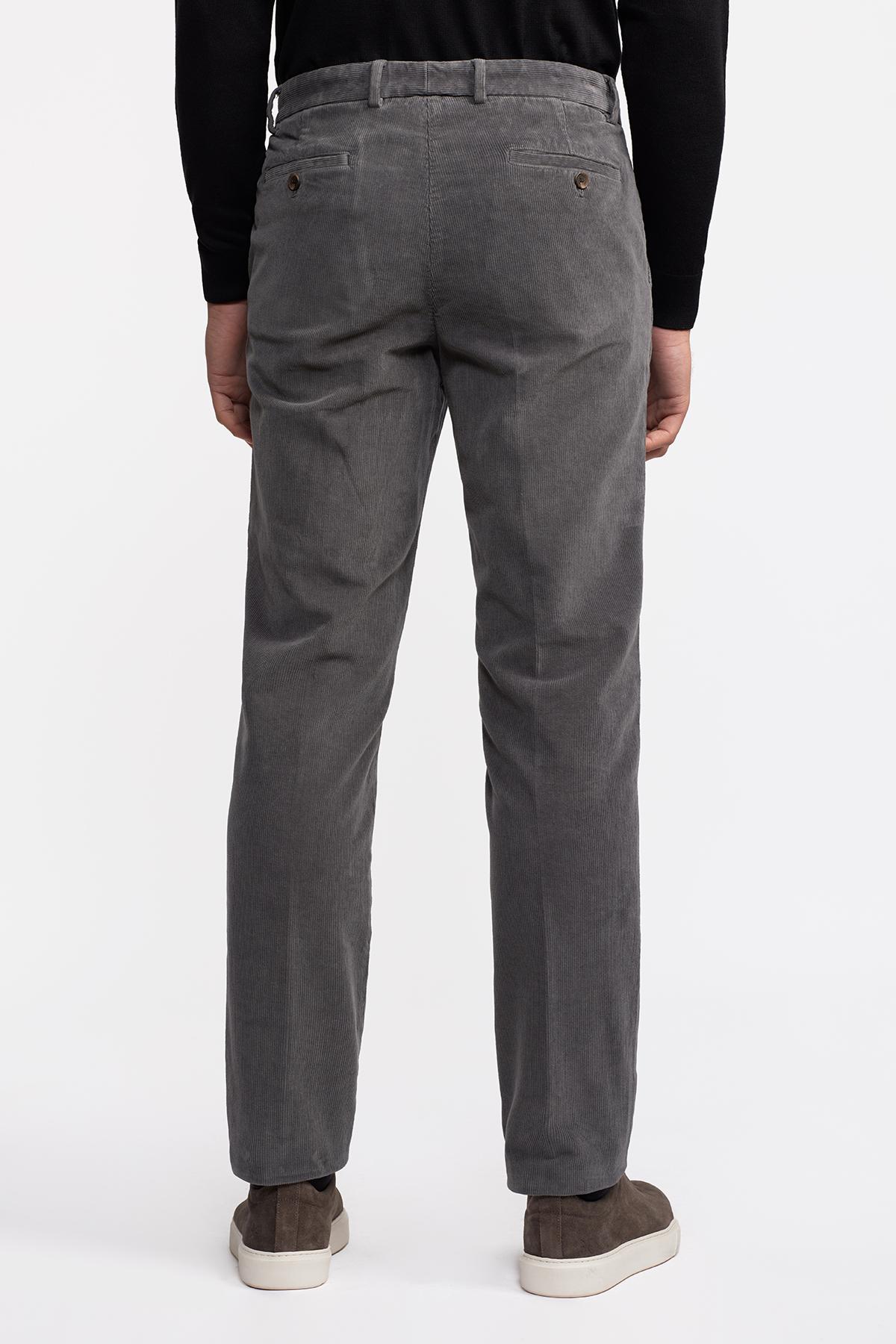 Erkek Antrasit Kadife Pantolon