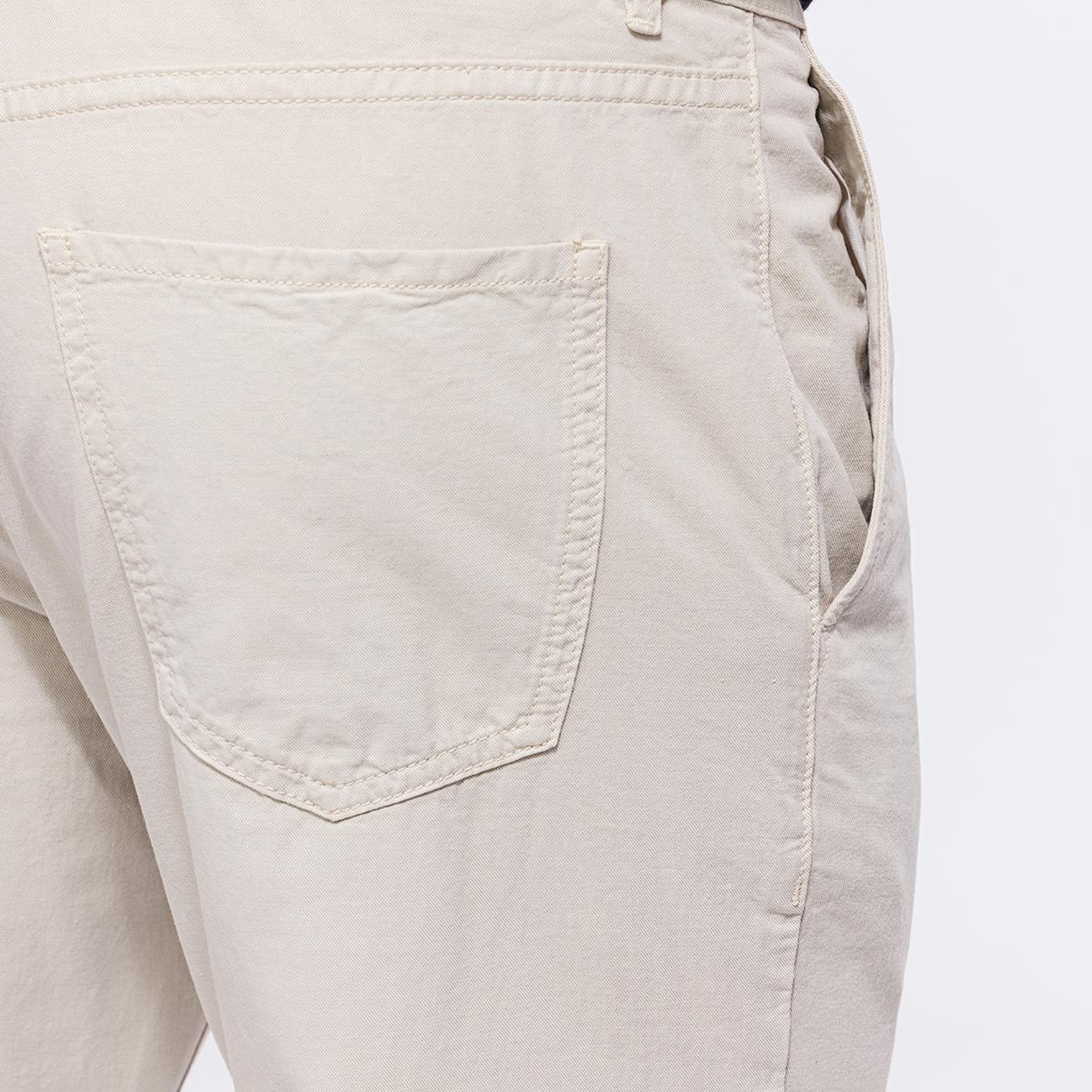 Erkek Bej Yan Cep Pantolon