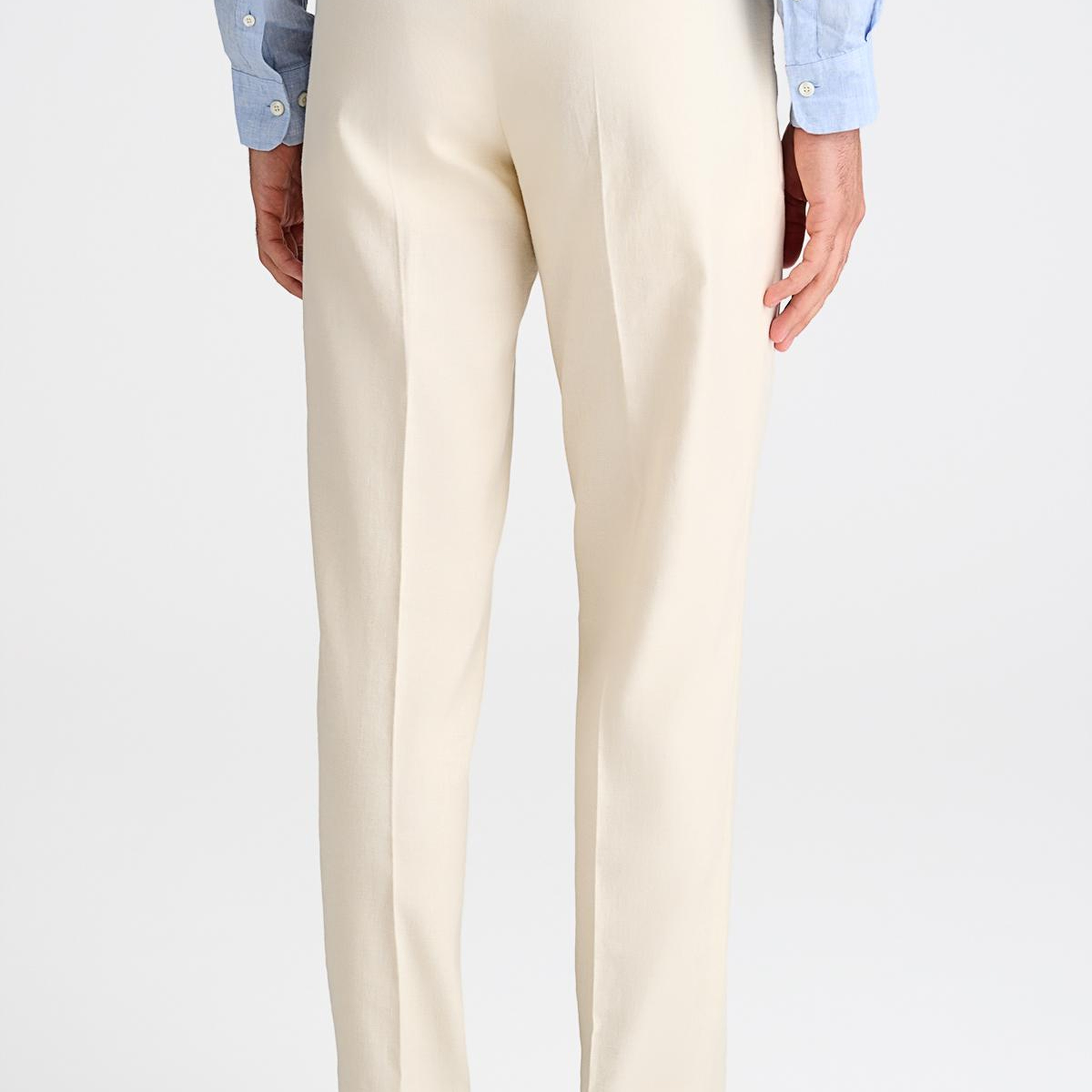 Erkek Krem Chino Pantolon