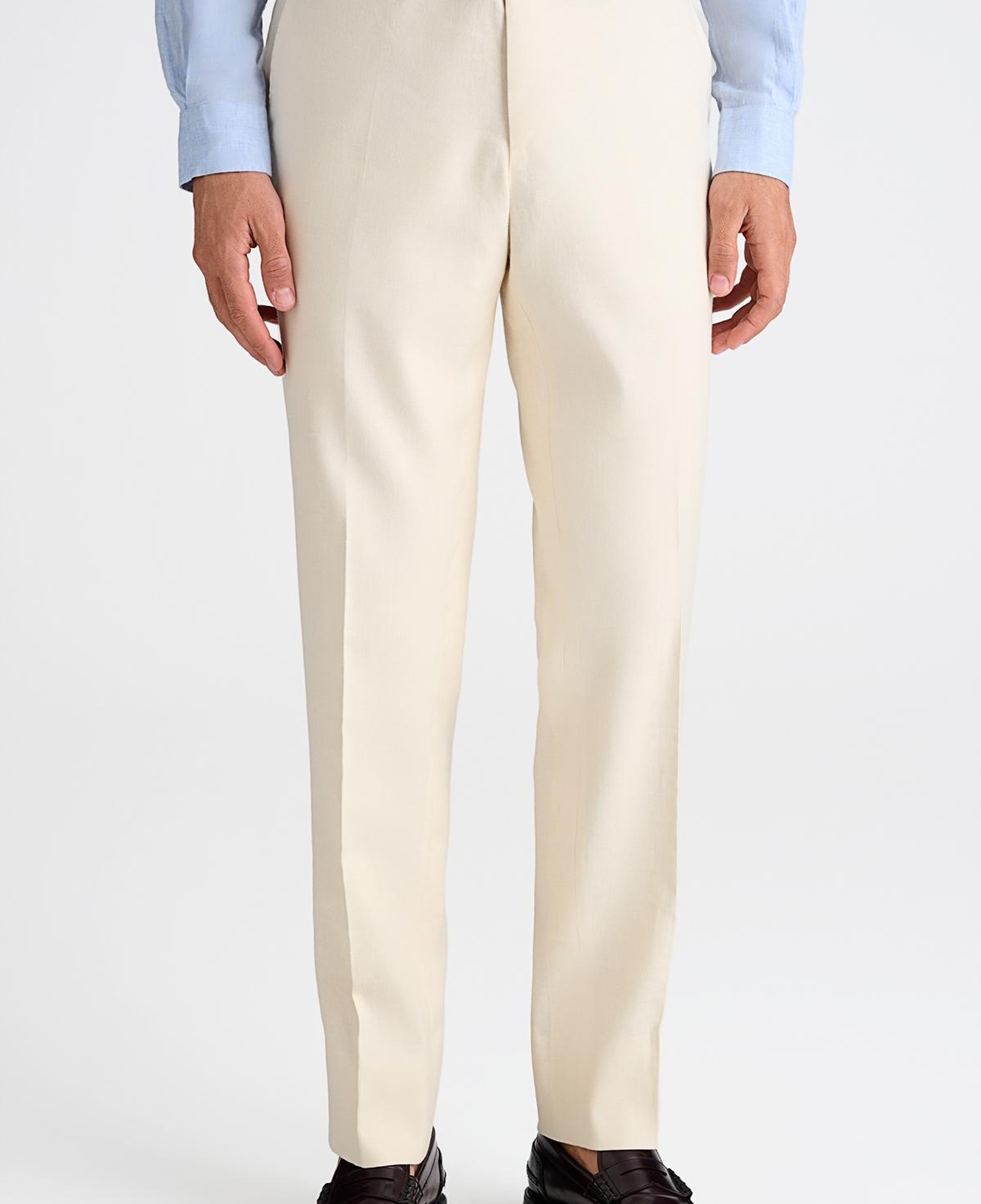 Erkek Krem Chino Pantolon