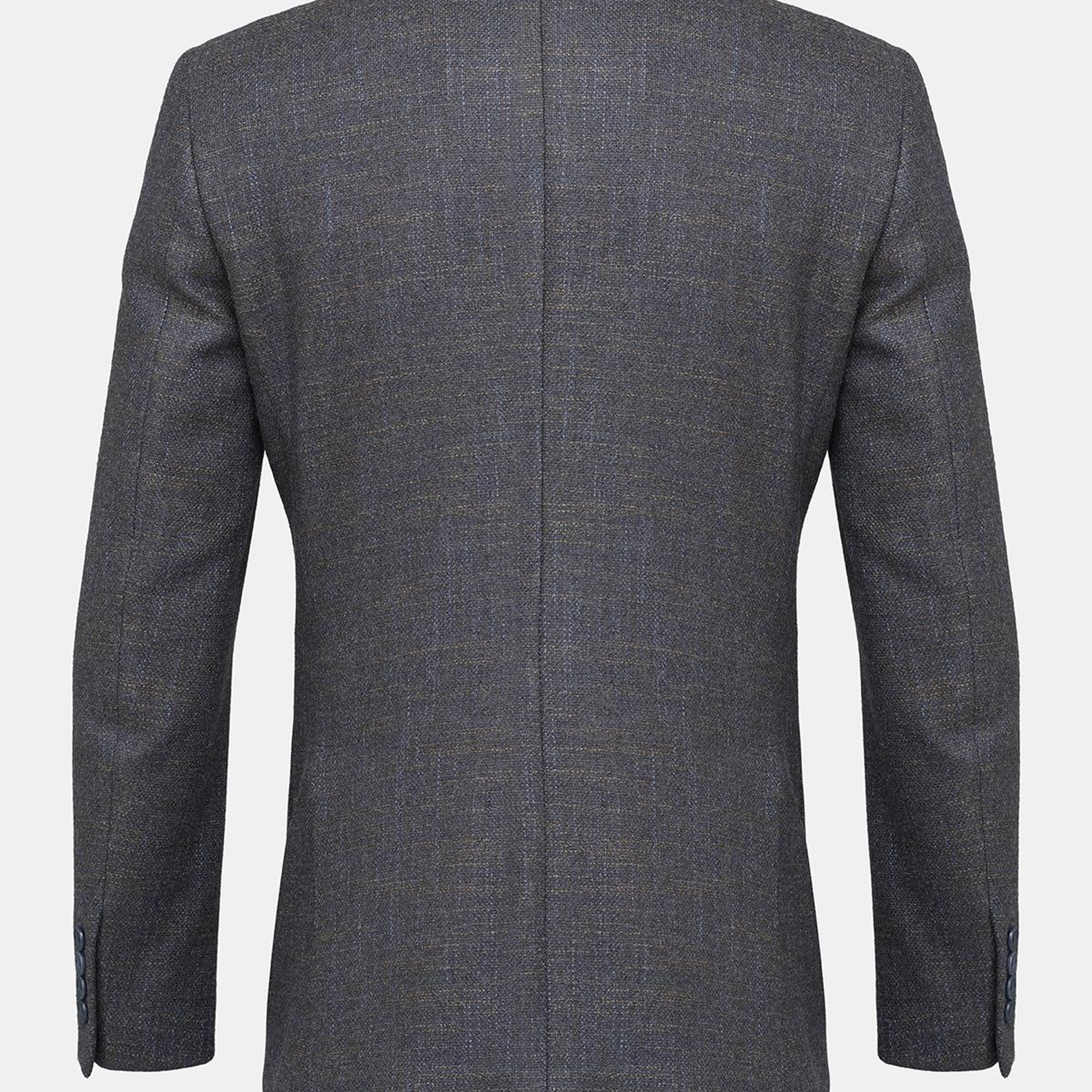 Erkek Kahverengi Yün İpek Kaşmir Karışımlı Delfino Spor Ceket