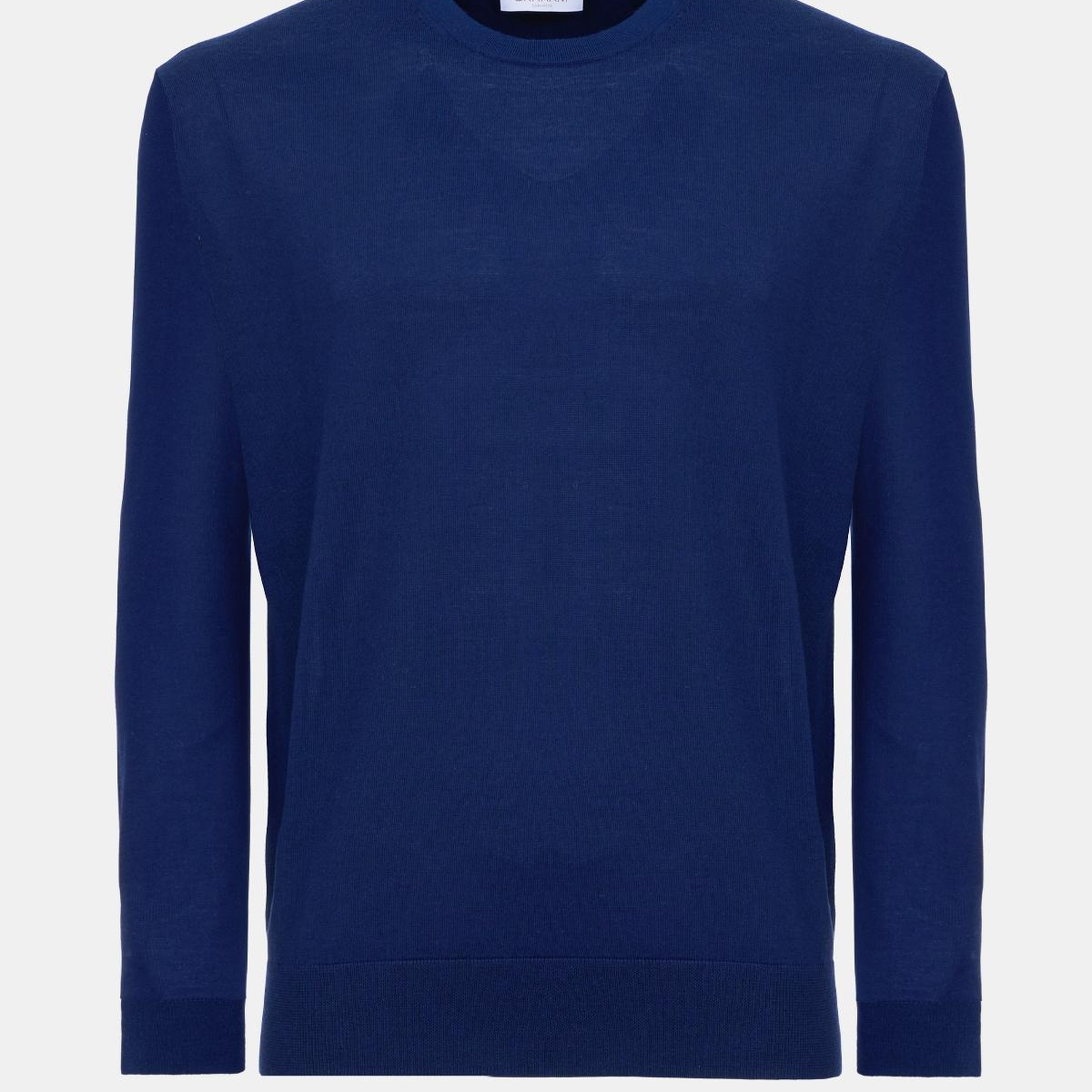 Erkek Lacivert Yün Bisiklet Yaka Kazak