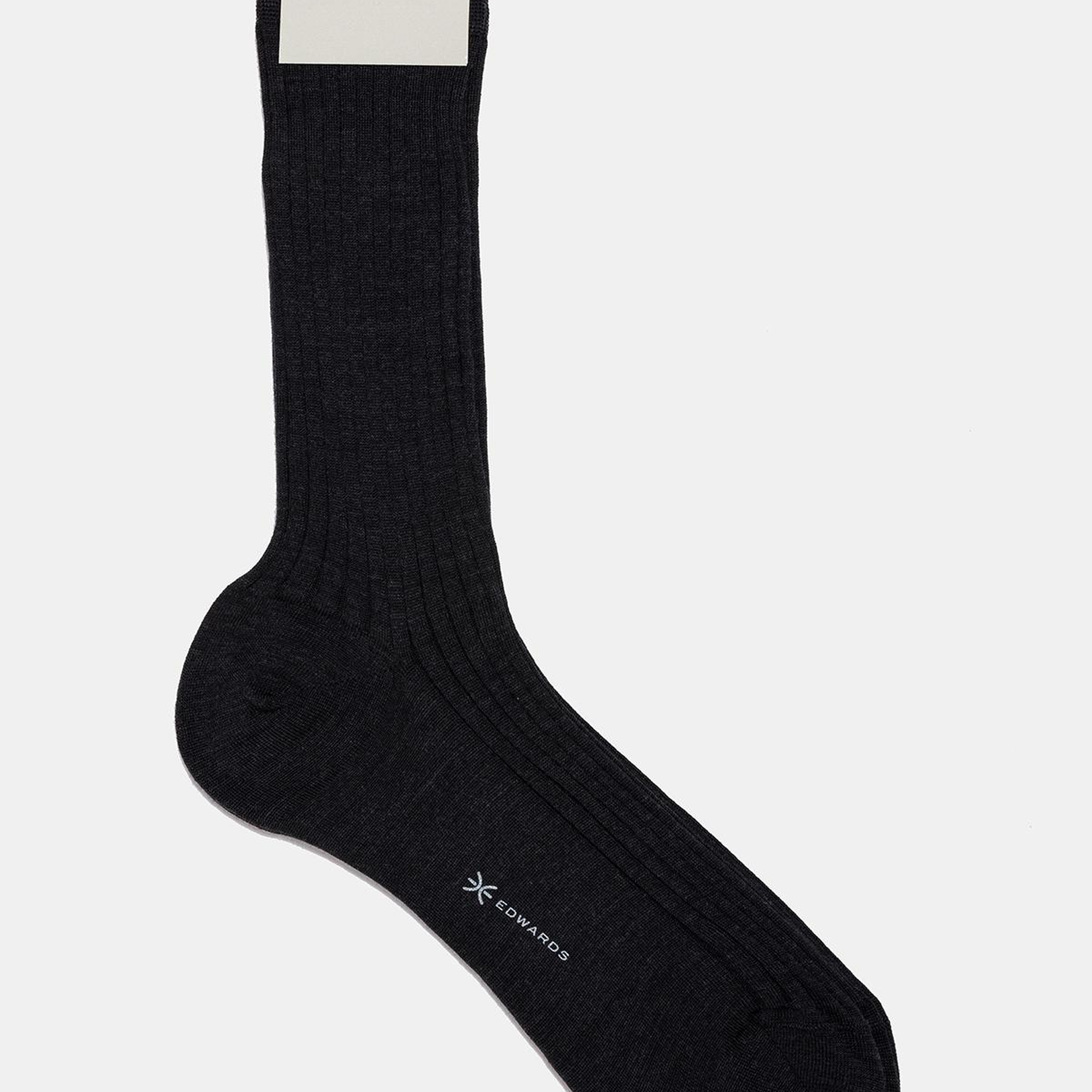 Erkek Gri Yün Kısa Çorap