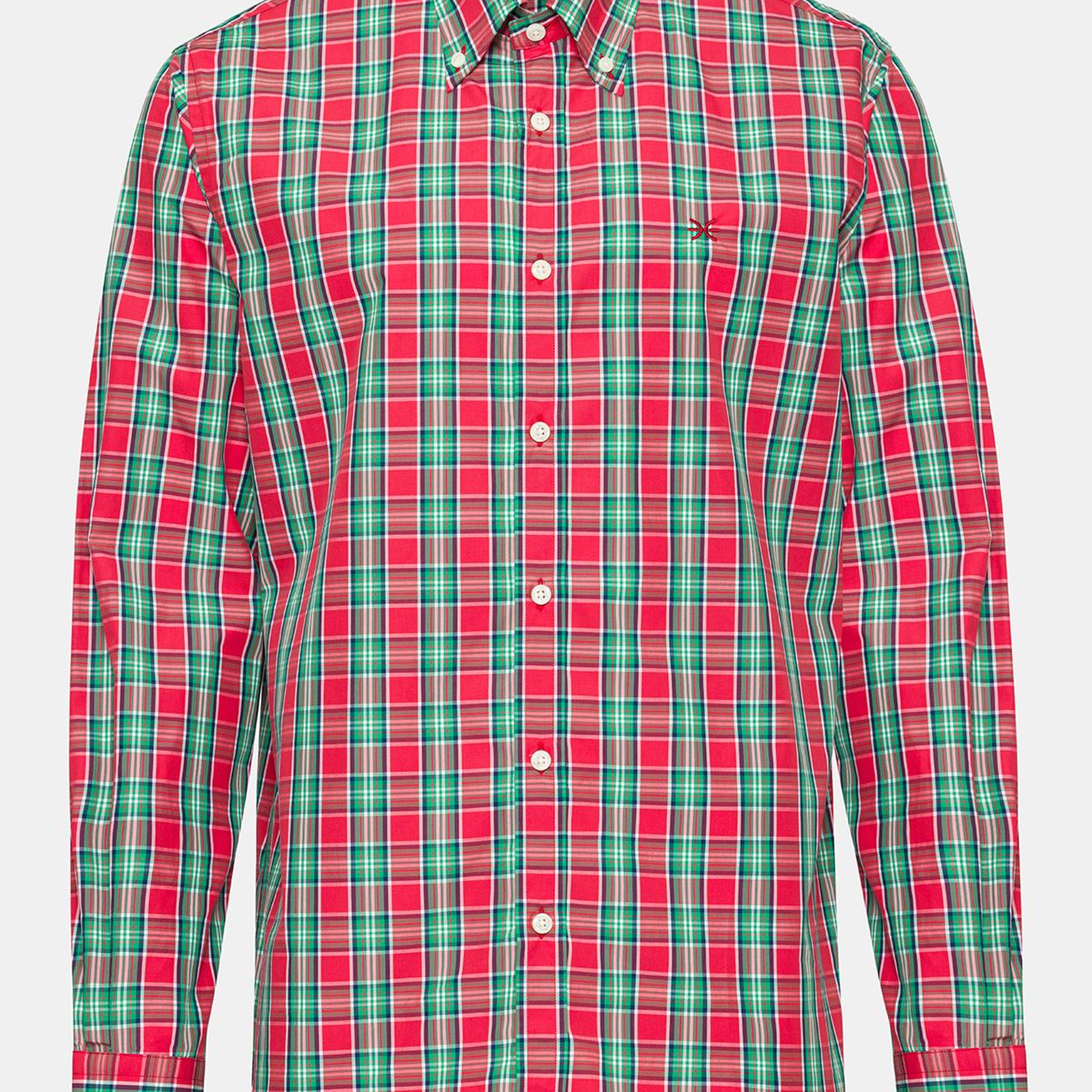 Erkek Açık Yeşil Cooper Fit Düğmeli Yaka Spor Gömlek