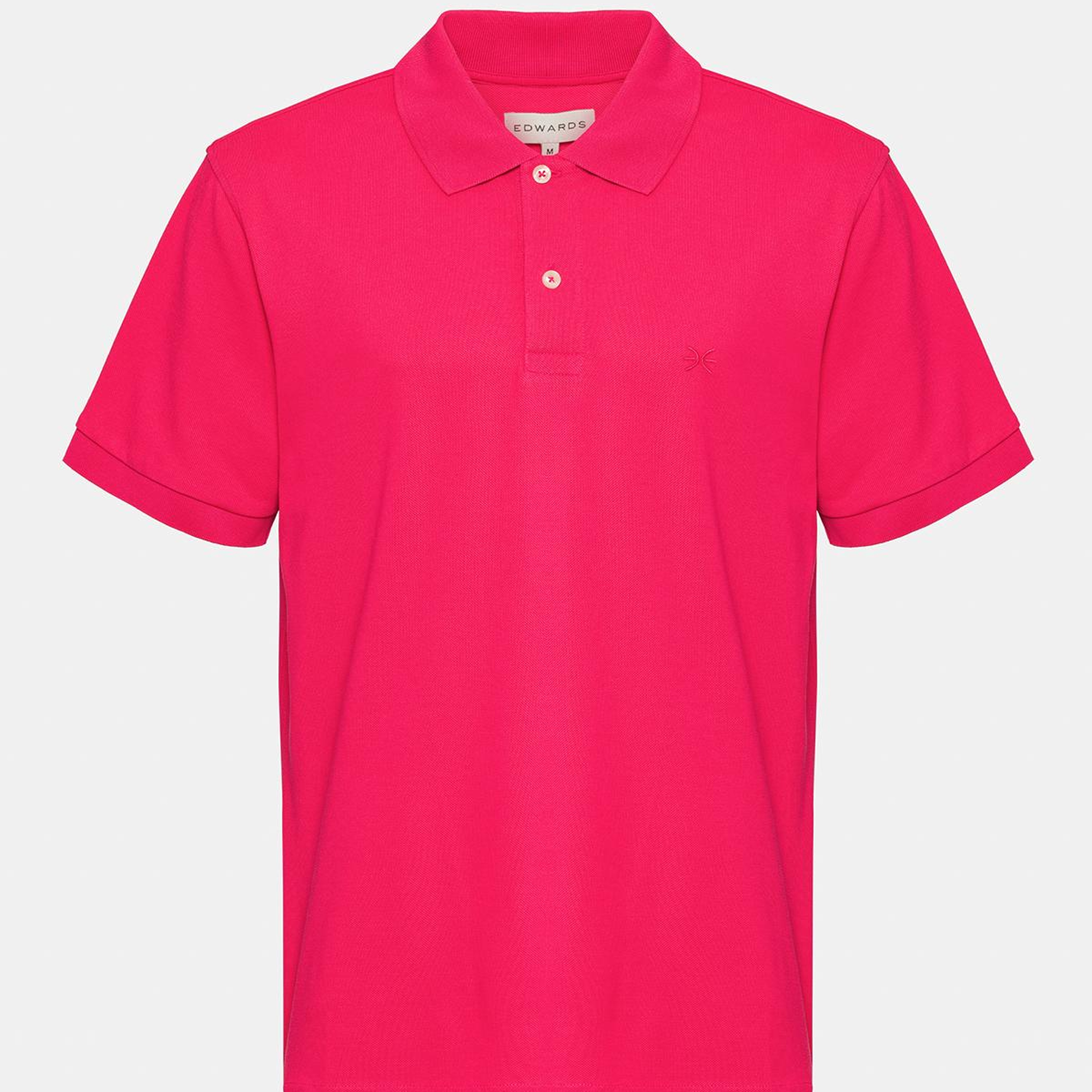 Erkek Koyu Pembe Kısa Kollu Polo Yaka T-Shirt