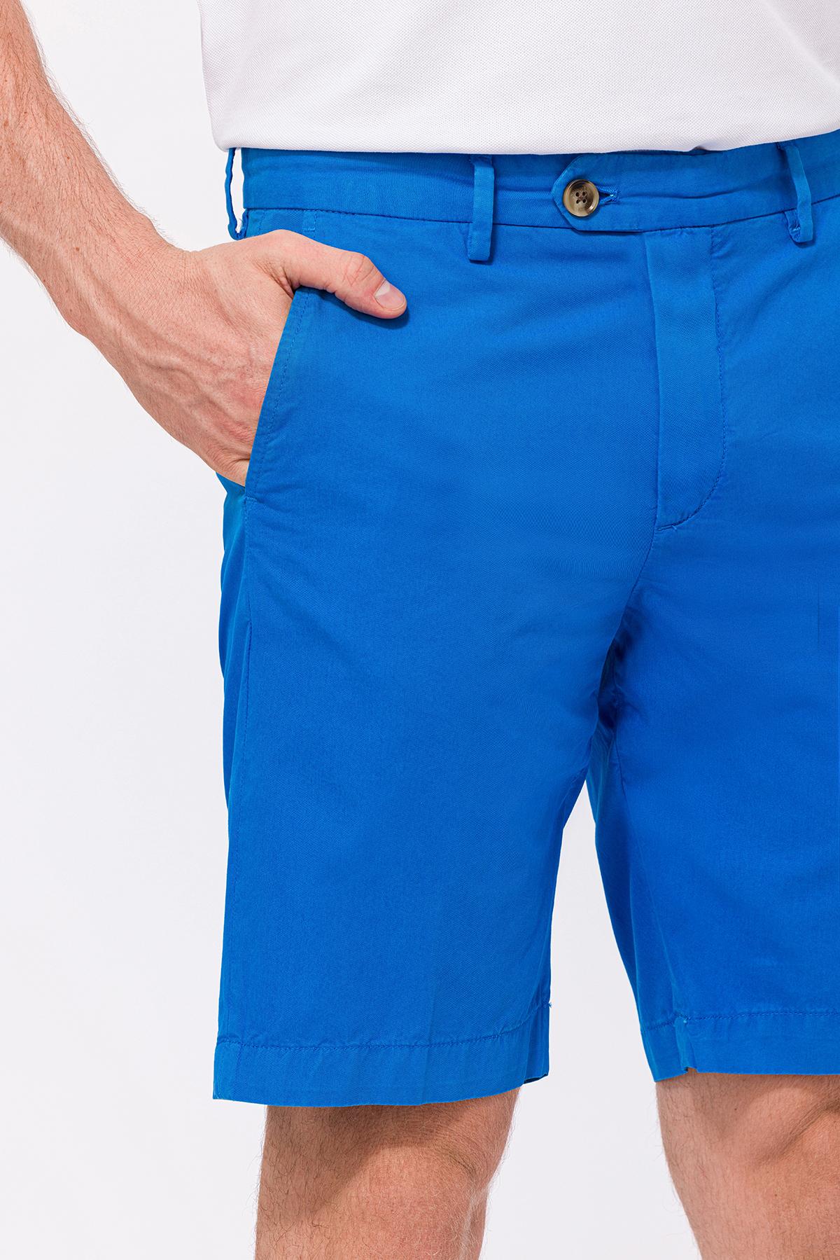 Erkek Mavi Chino Şort