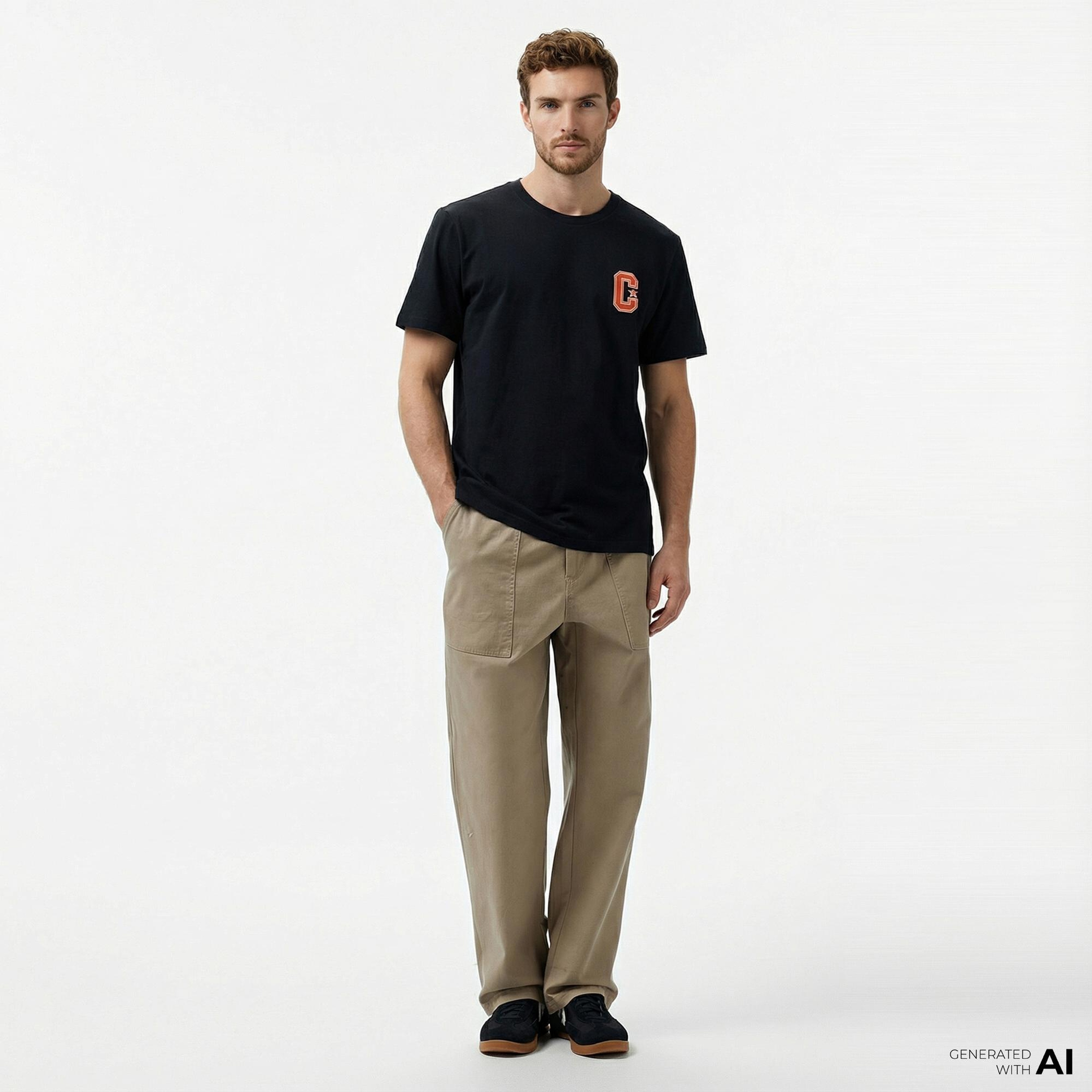 Converse Erkek Siyah T-Shirt