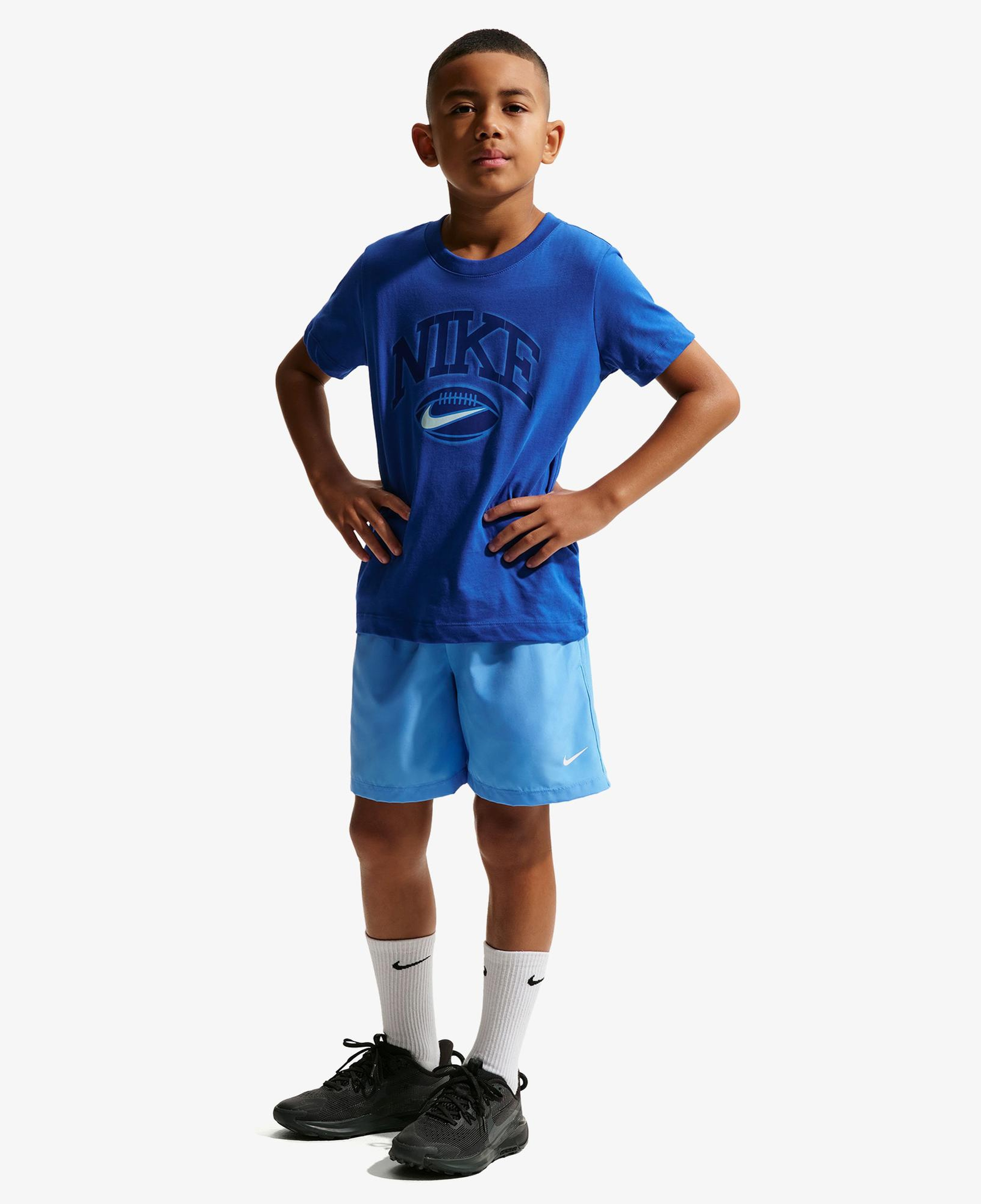 Nike Dri-Fit Multi Woven Çocuk Mavi Şort