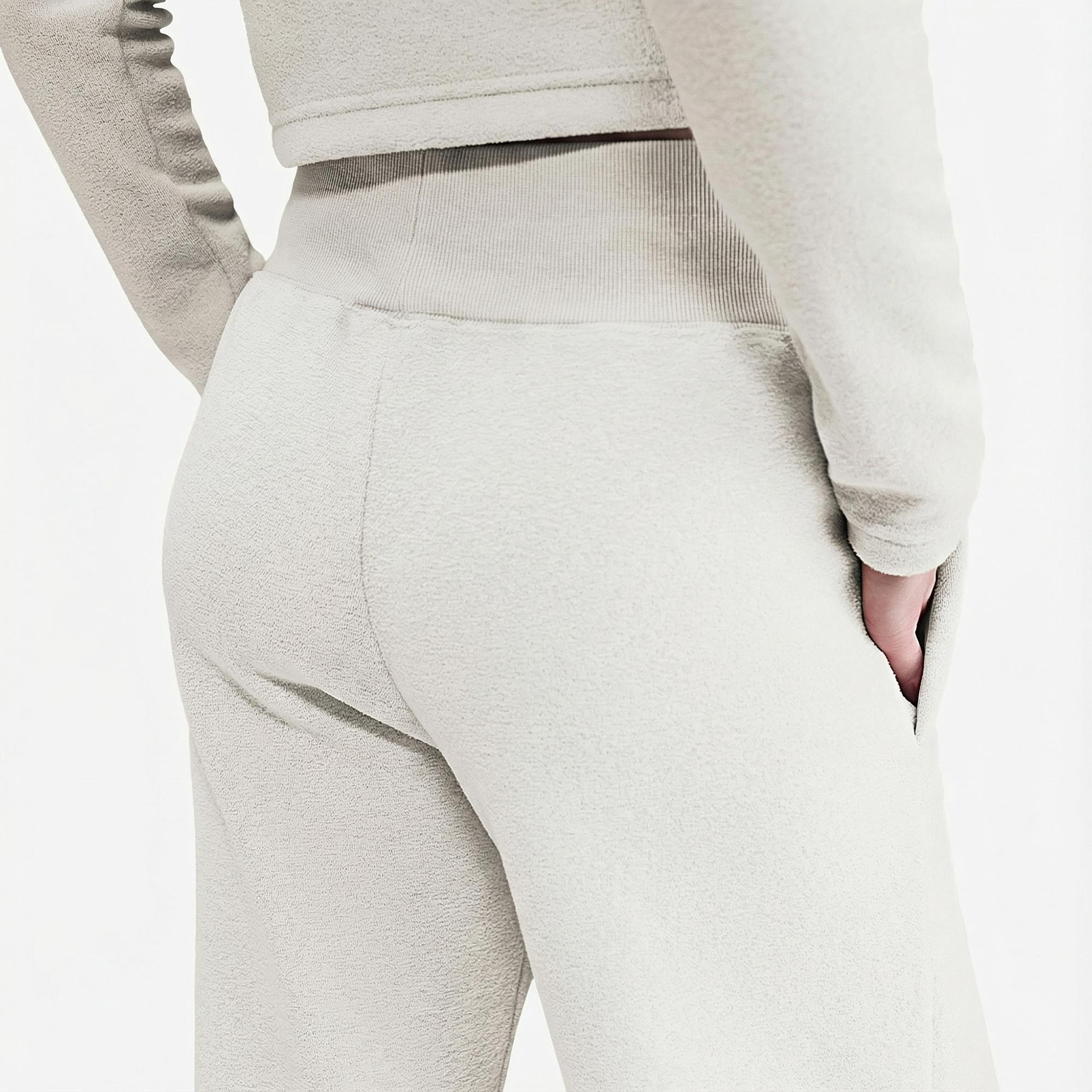 Nike Sportswear Phoenix Plush Kadın Krem Rengi Eşofman Altı