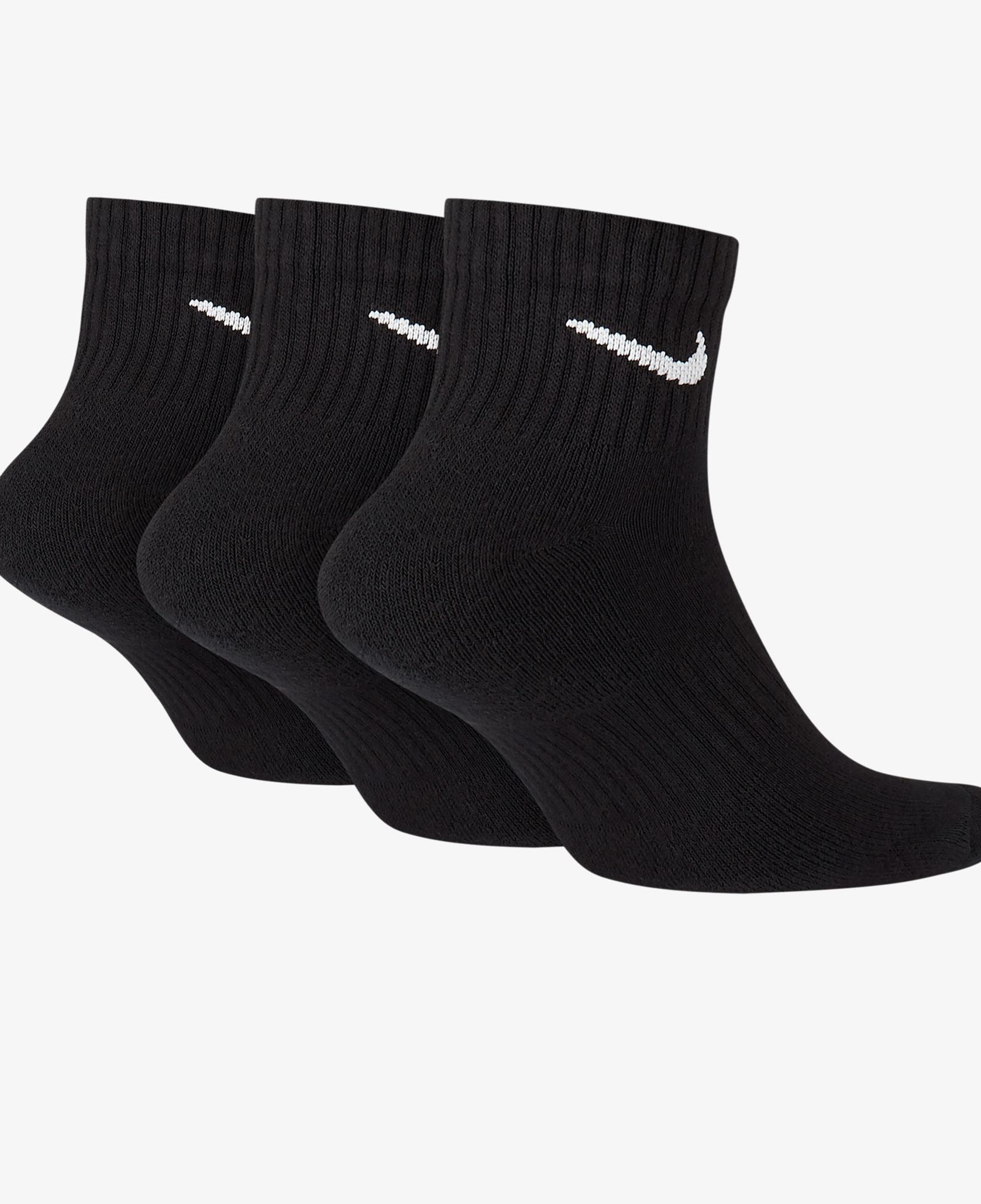 Nike Everyday Cush Ankle 3' lü Unisex Siyah Çorap