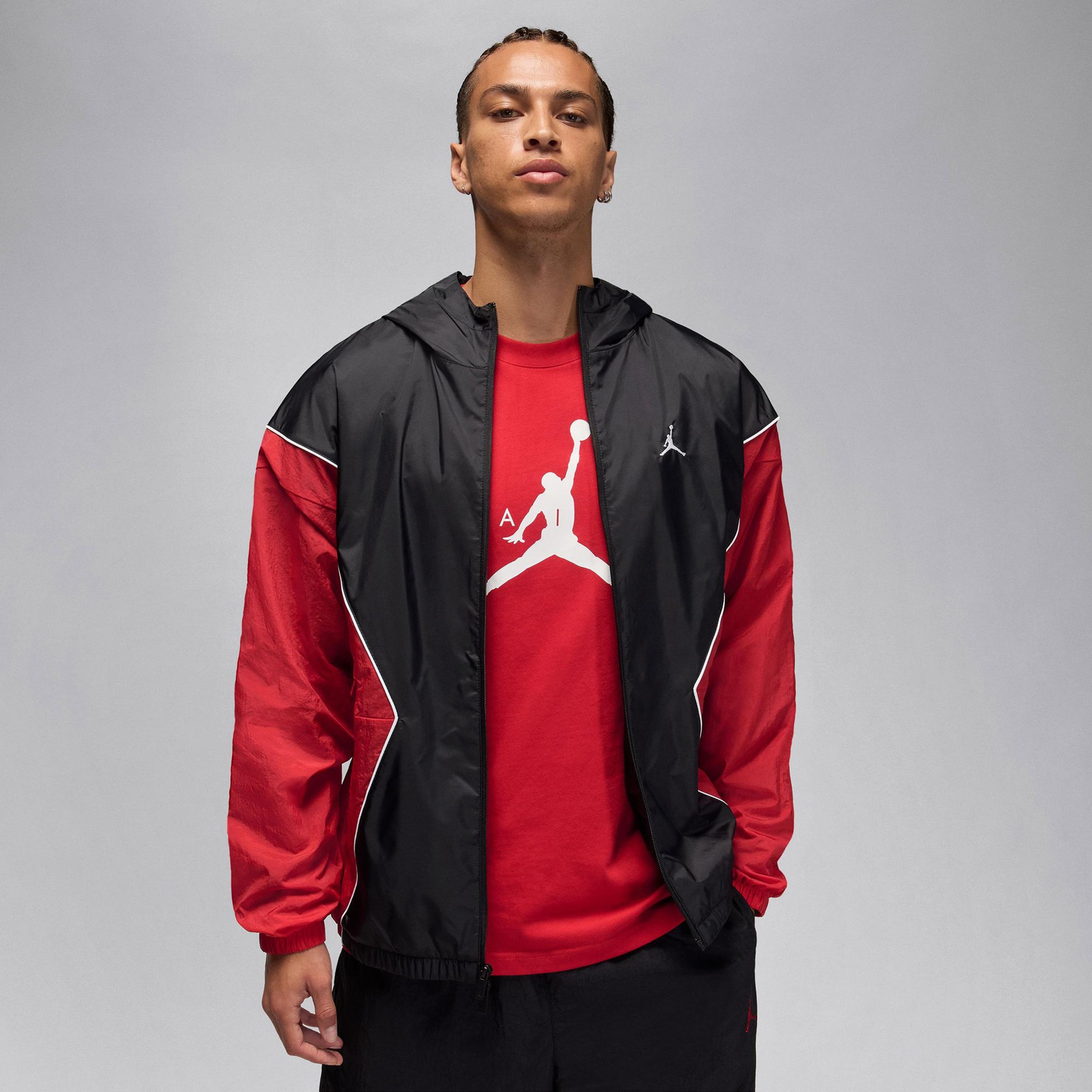 Jordan Brooklyn Draft Erkek Siyah Ceket