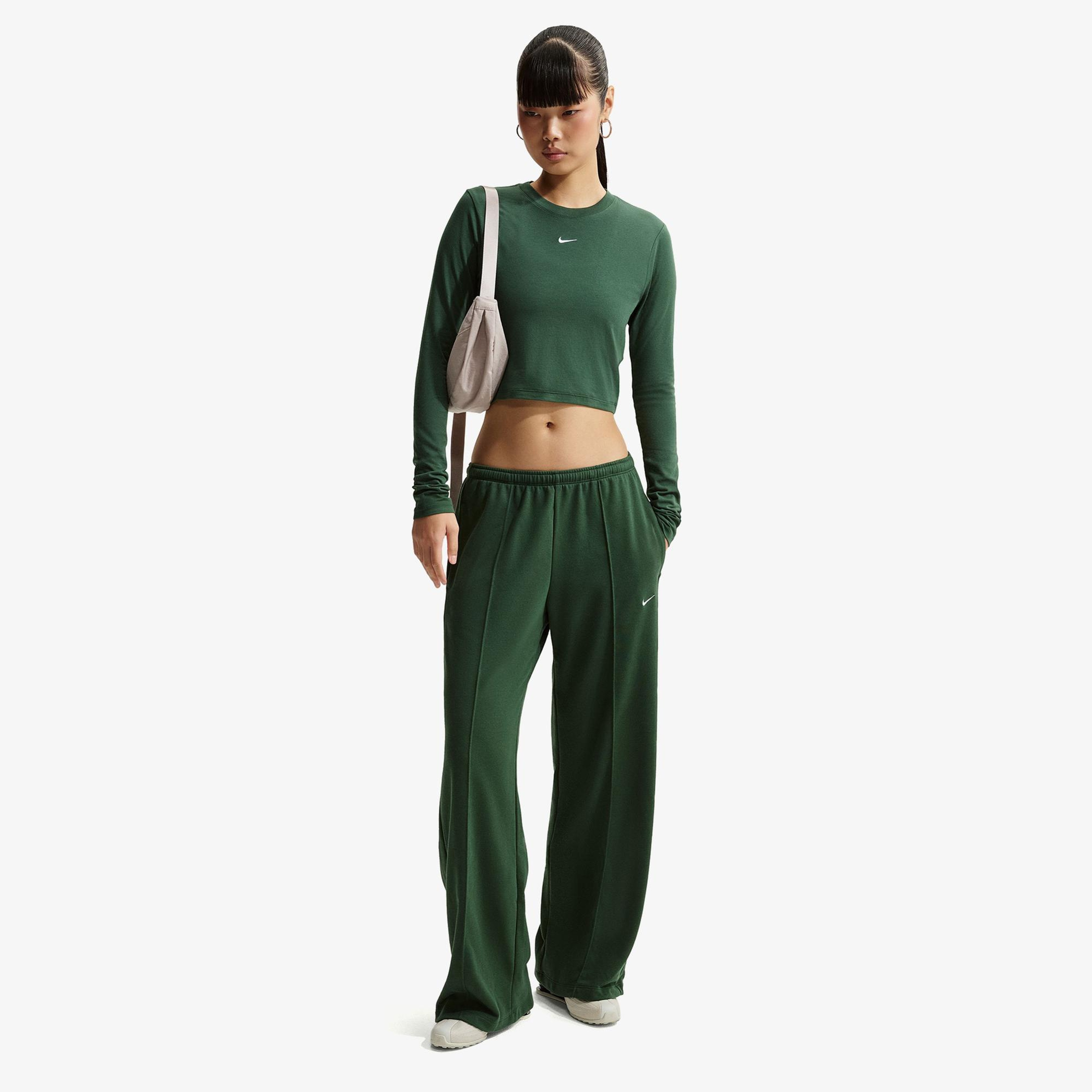 Nike Sportswear Chill Terry Kadın Yeşil Eşofman Altı