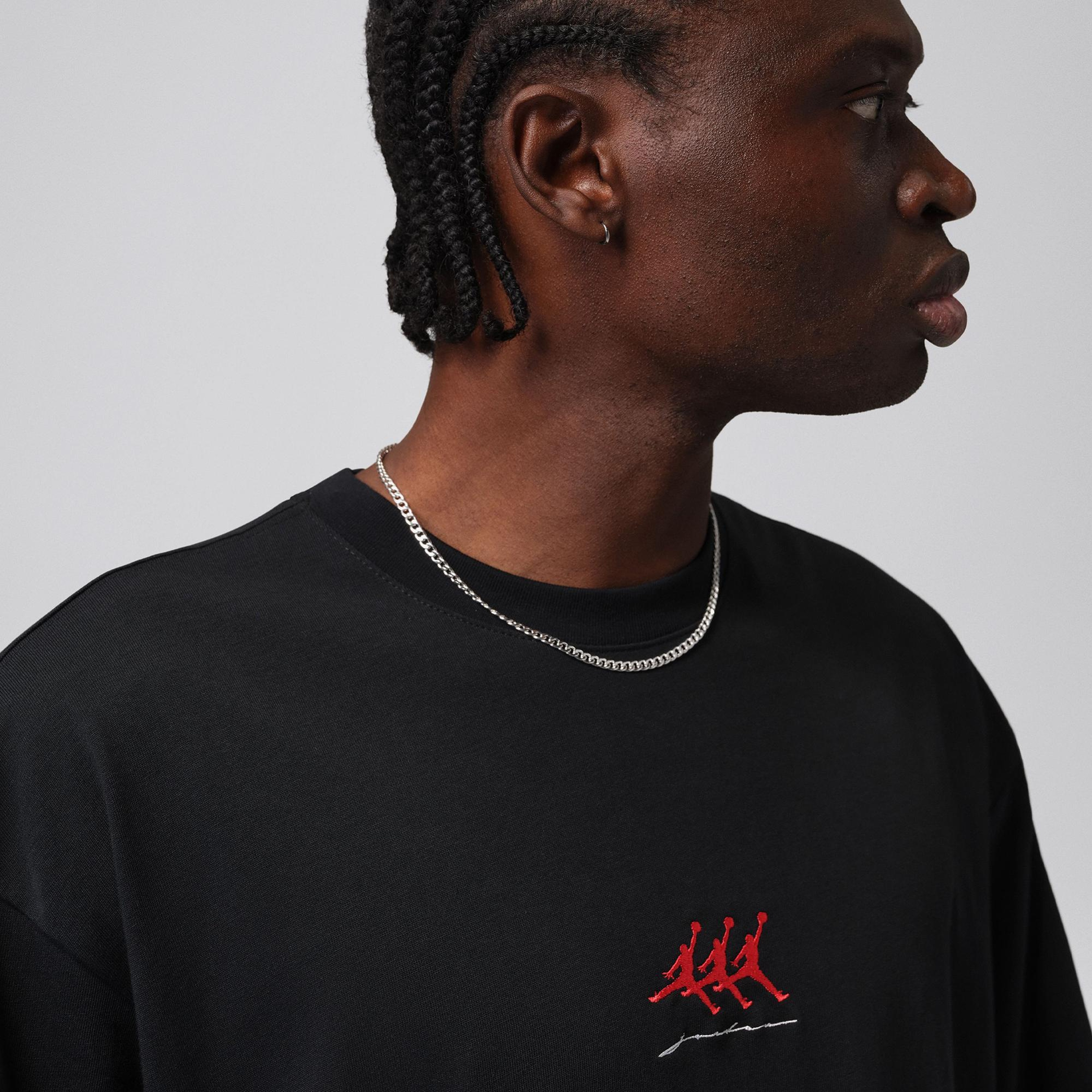 Jordan Flight Crew Erkek Siyah T-Shirt