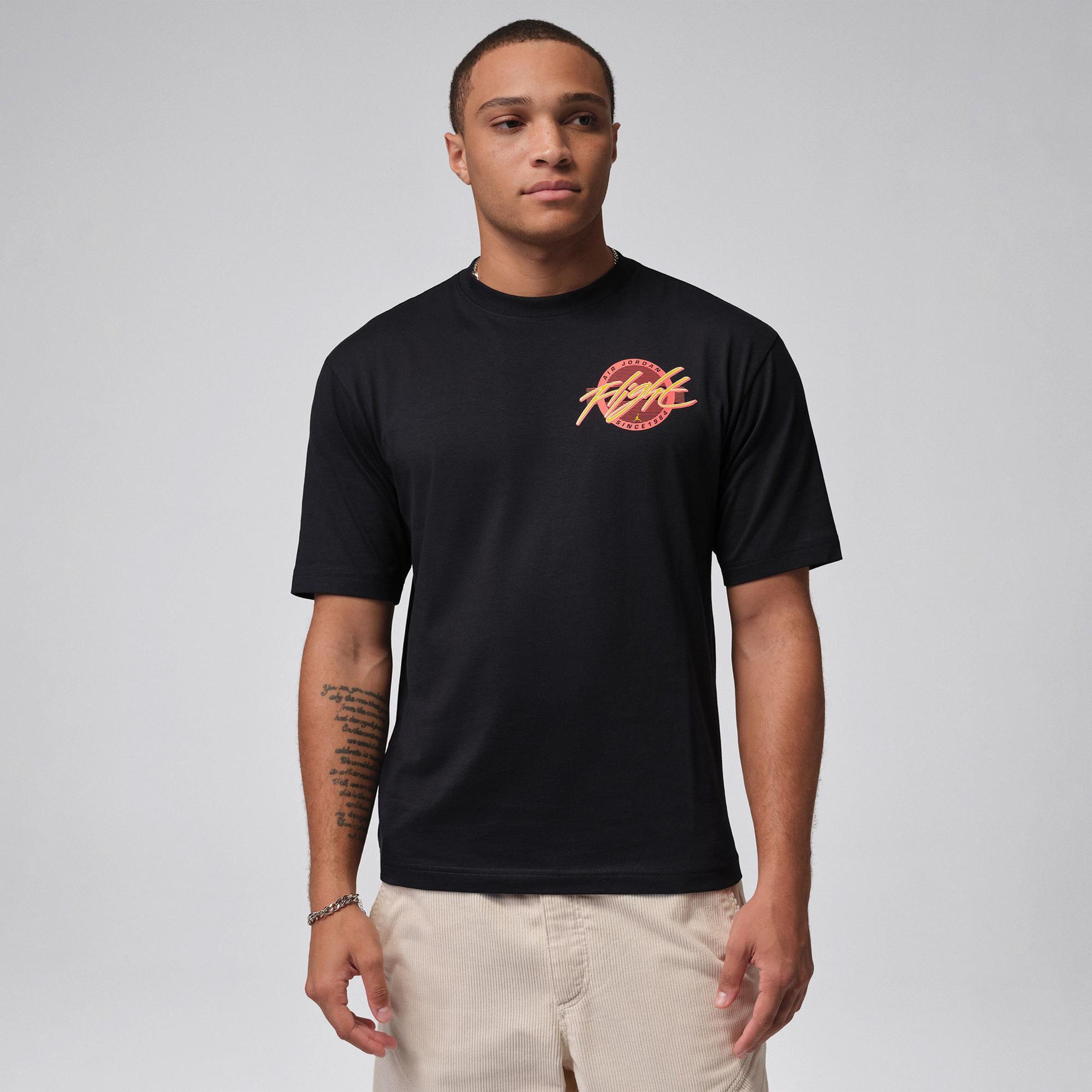 Jordan Flight Crew Erkek Siyah T-Shirt