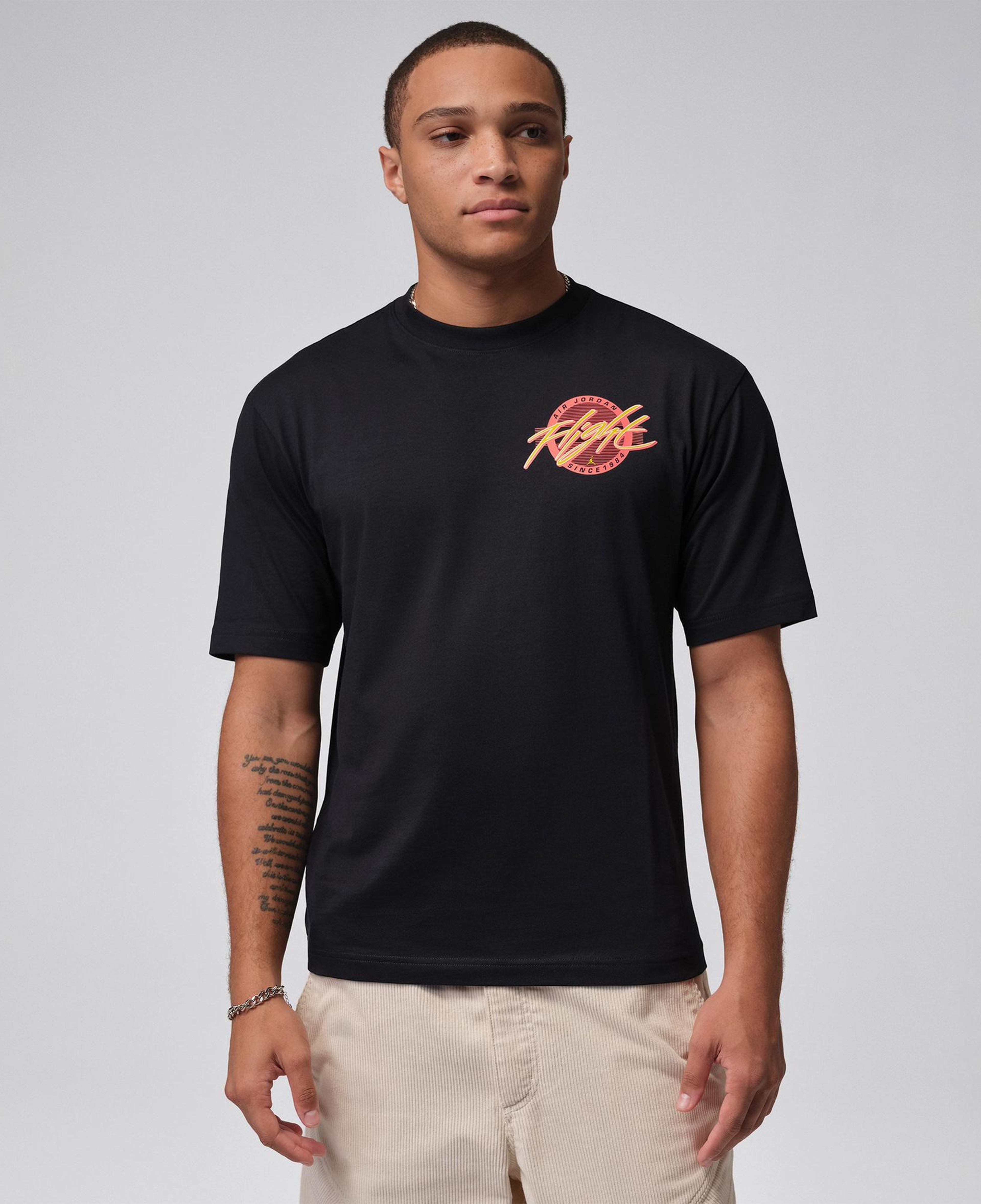 Jordan Flight Crew Erkek Siyah T-Shirt