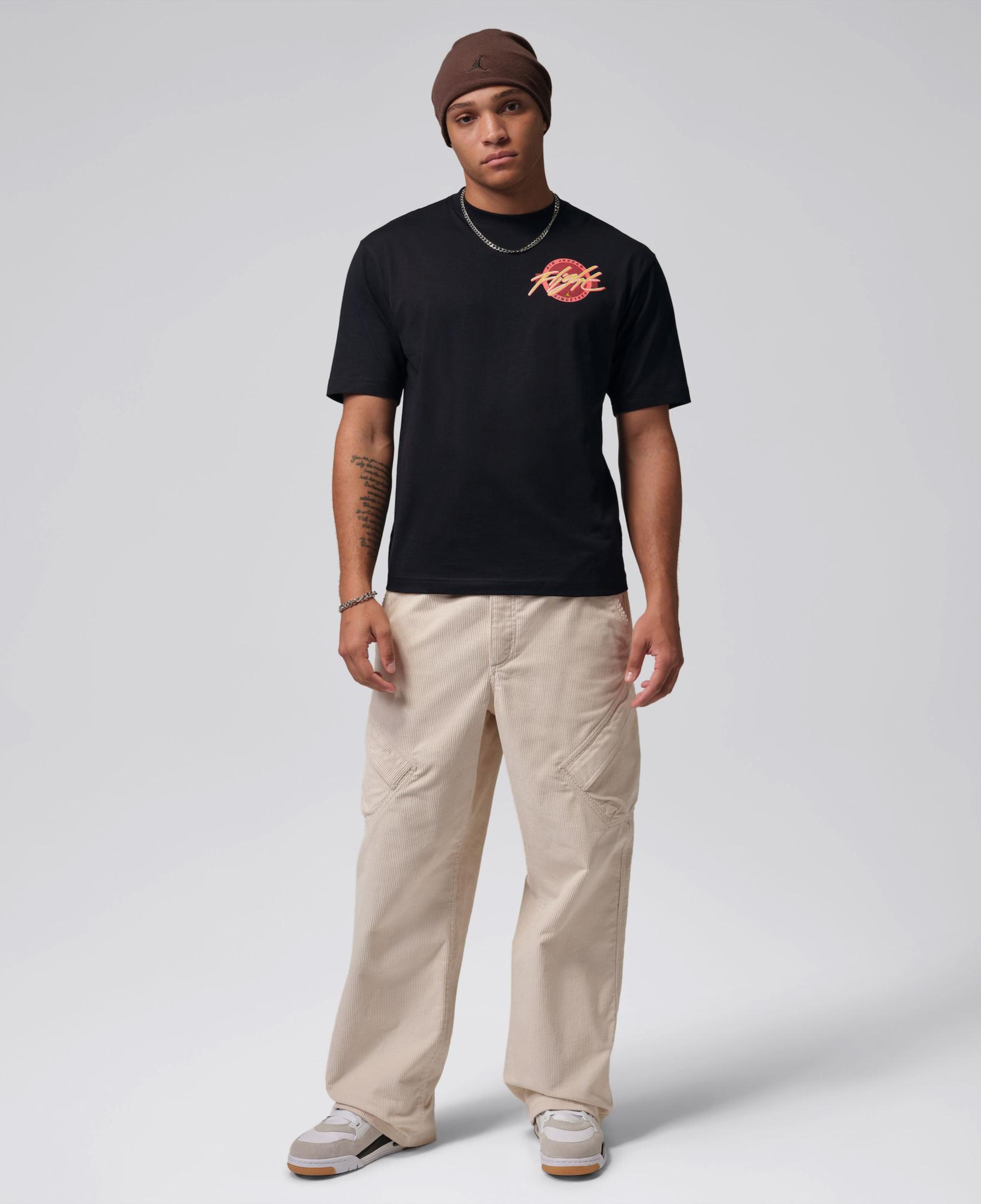 Jordan Flight Crew Erkek Siyah T-Shirt