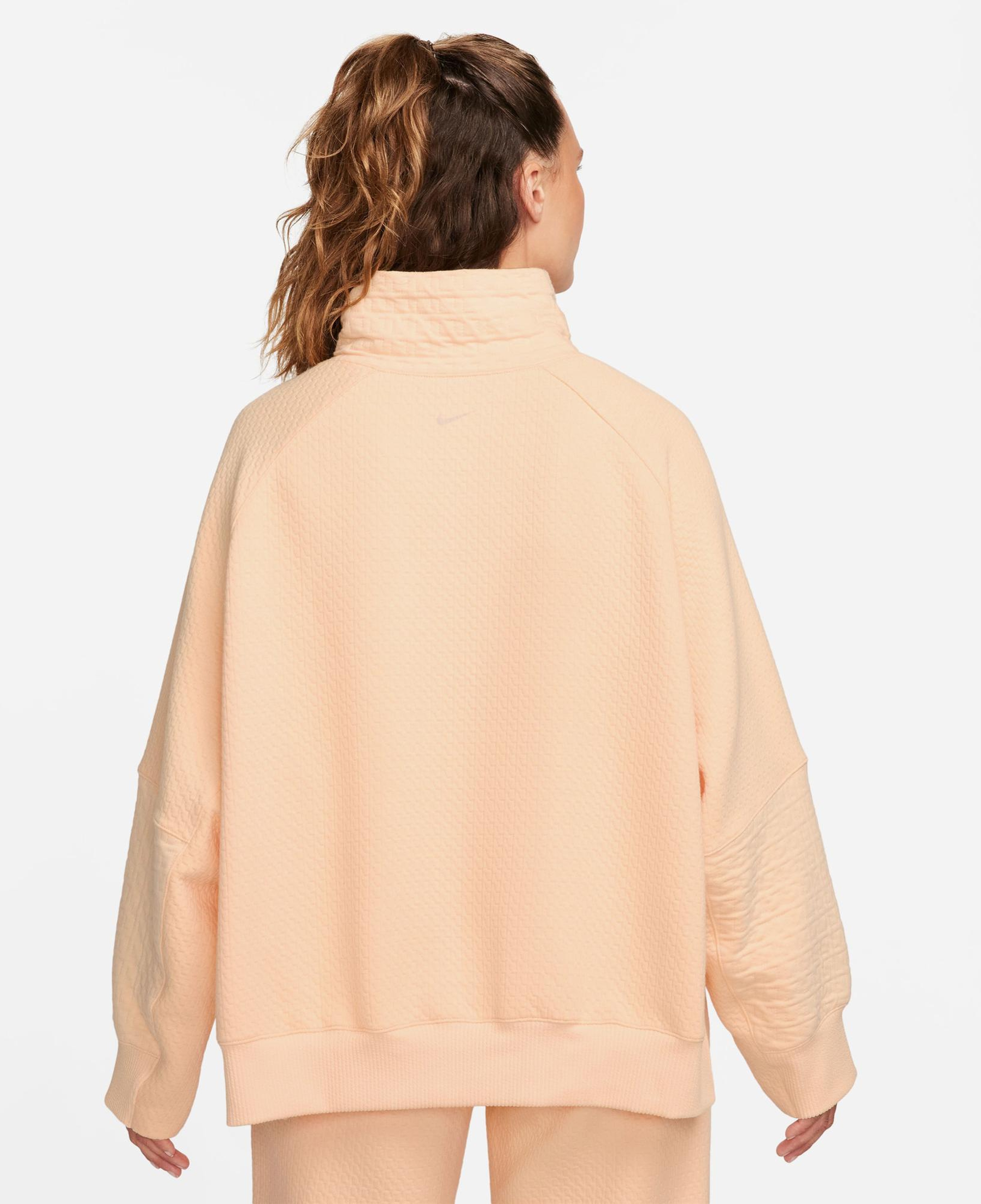 Nike Yoga Therma-Fit Fleece Kadın Turuncu Sweatshirt