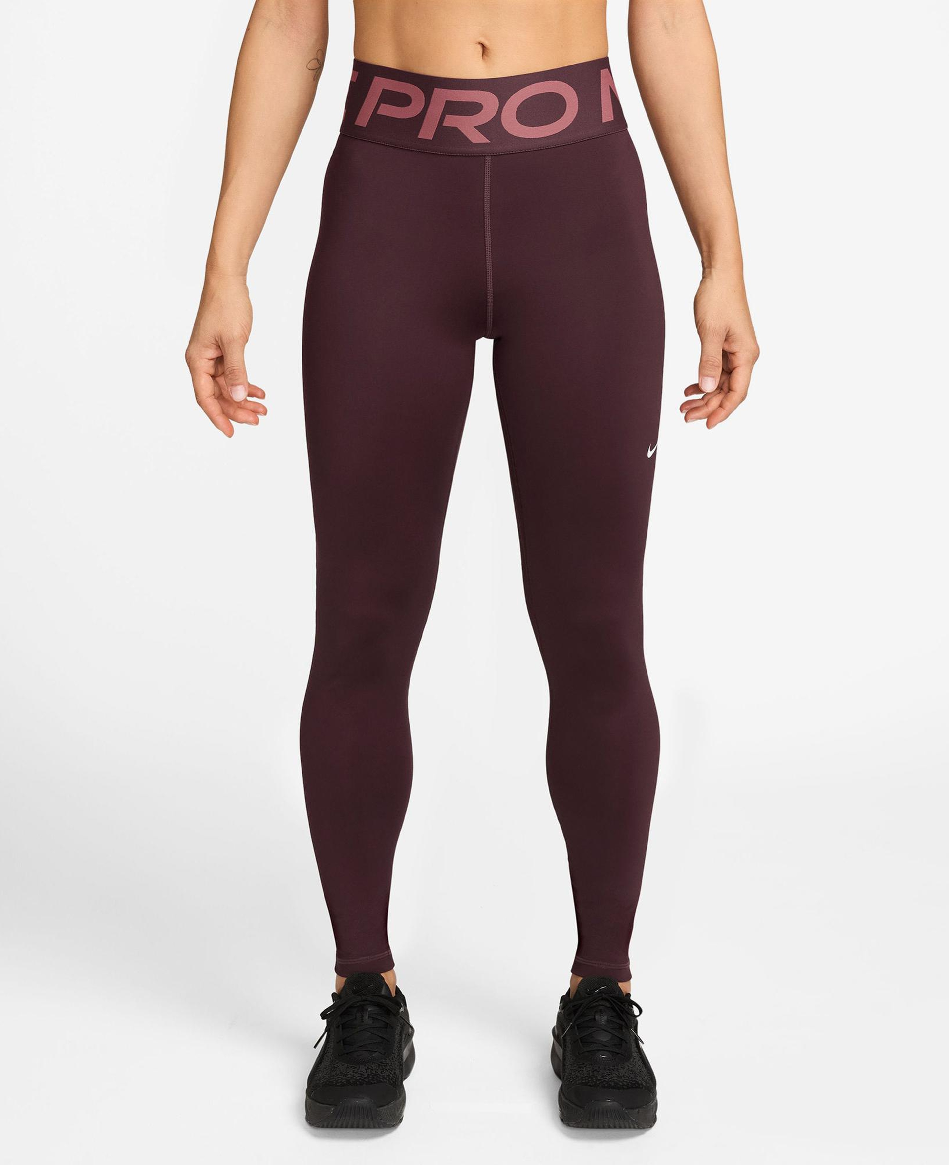 Nike Pro Sculpt Dri-Fit Kadın Bordo Tayt