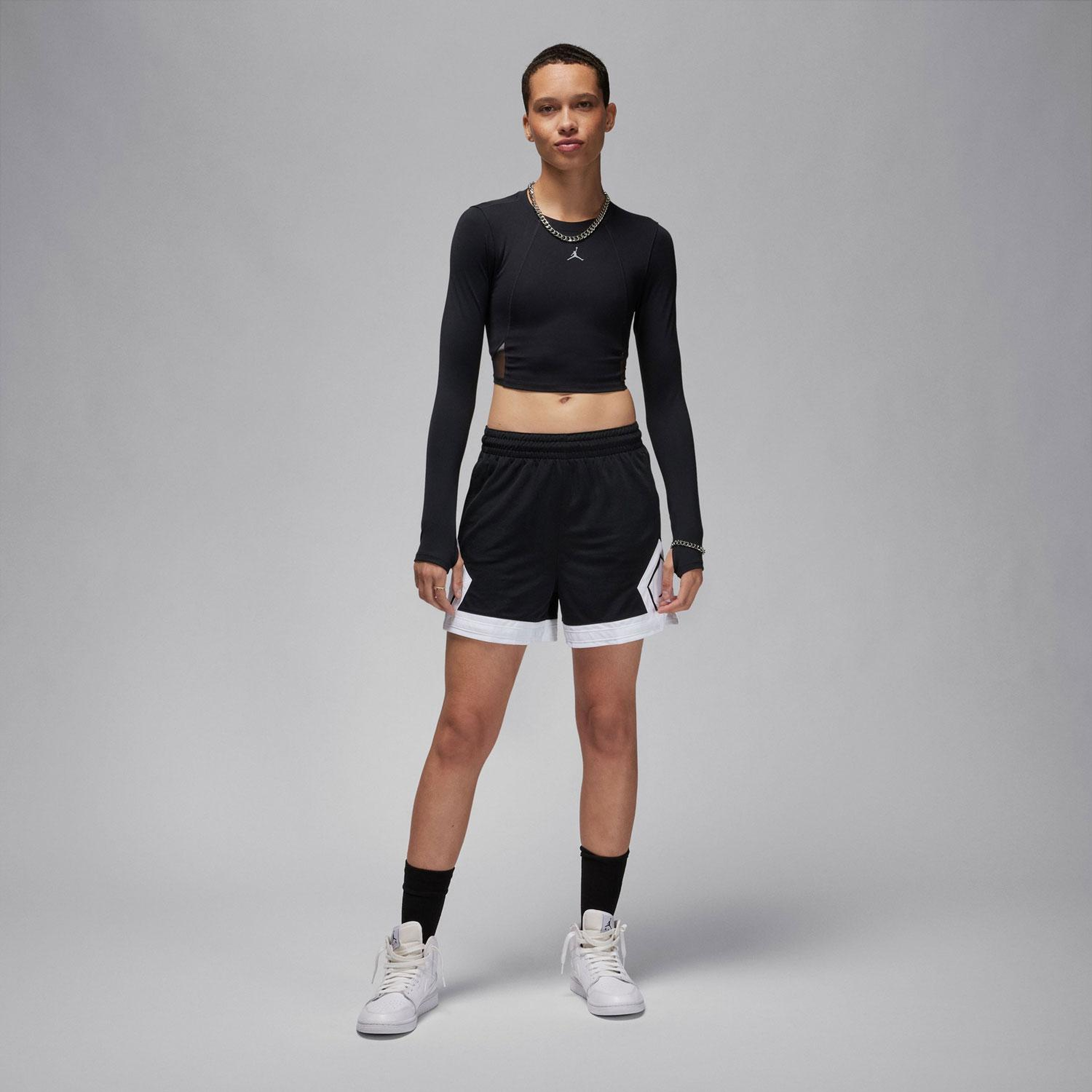 Jordan Sport Diamond 10 cm Kadın Siyah Şort