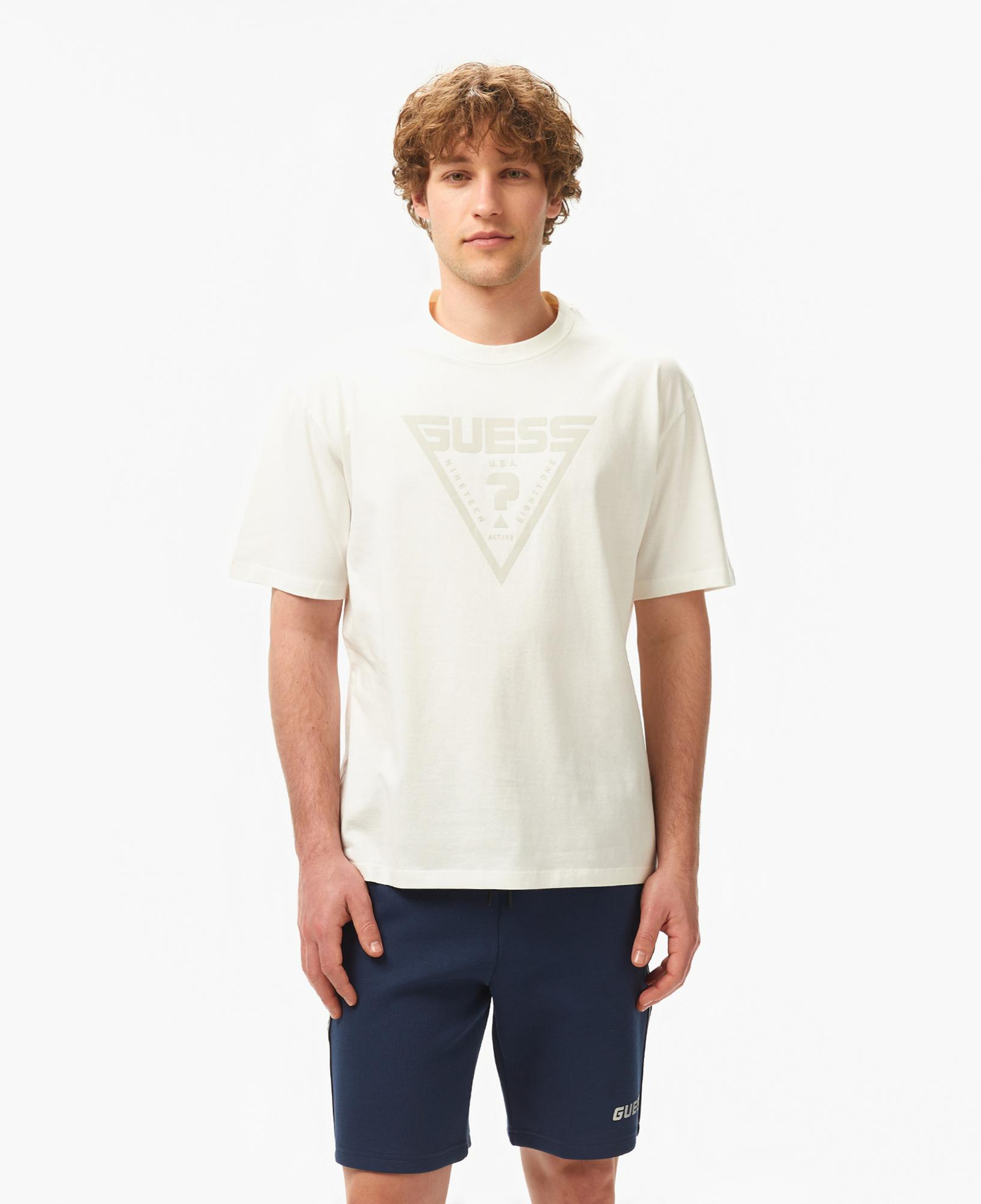 Guess Azha Erkek Beyaz T-Shirt