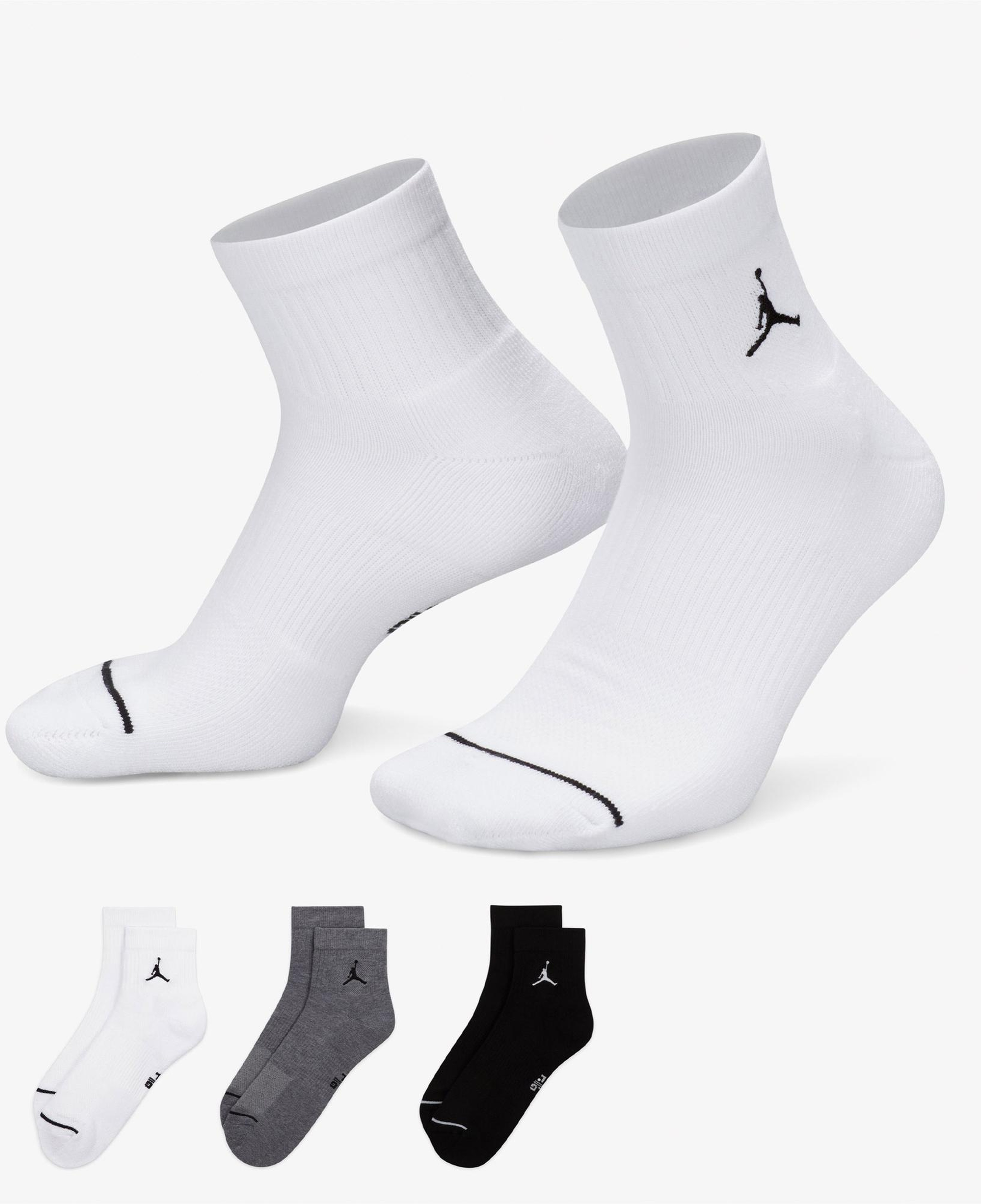 Jordan Cush Poly 3' lü Unisex Renkli Çorap