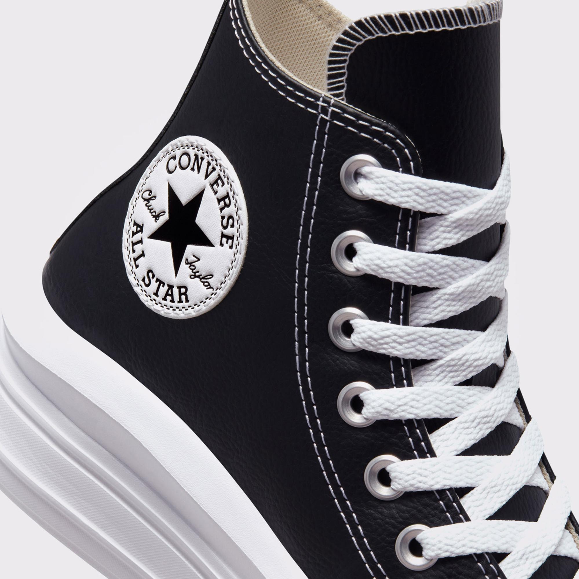Converse Chuck Taylor All Star Move Platform Foundational Leather Kadın Siyah Sneaker