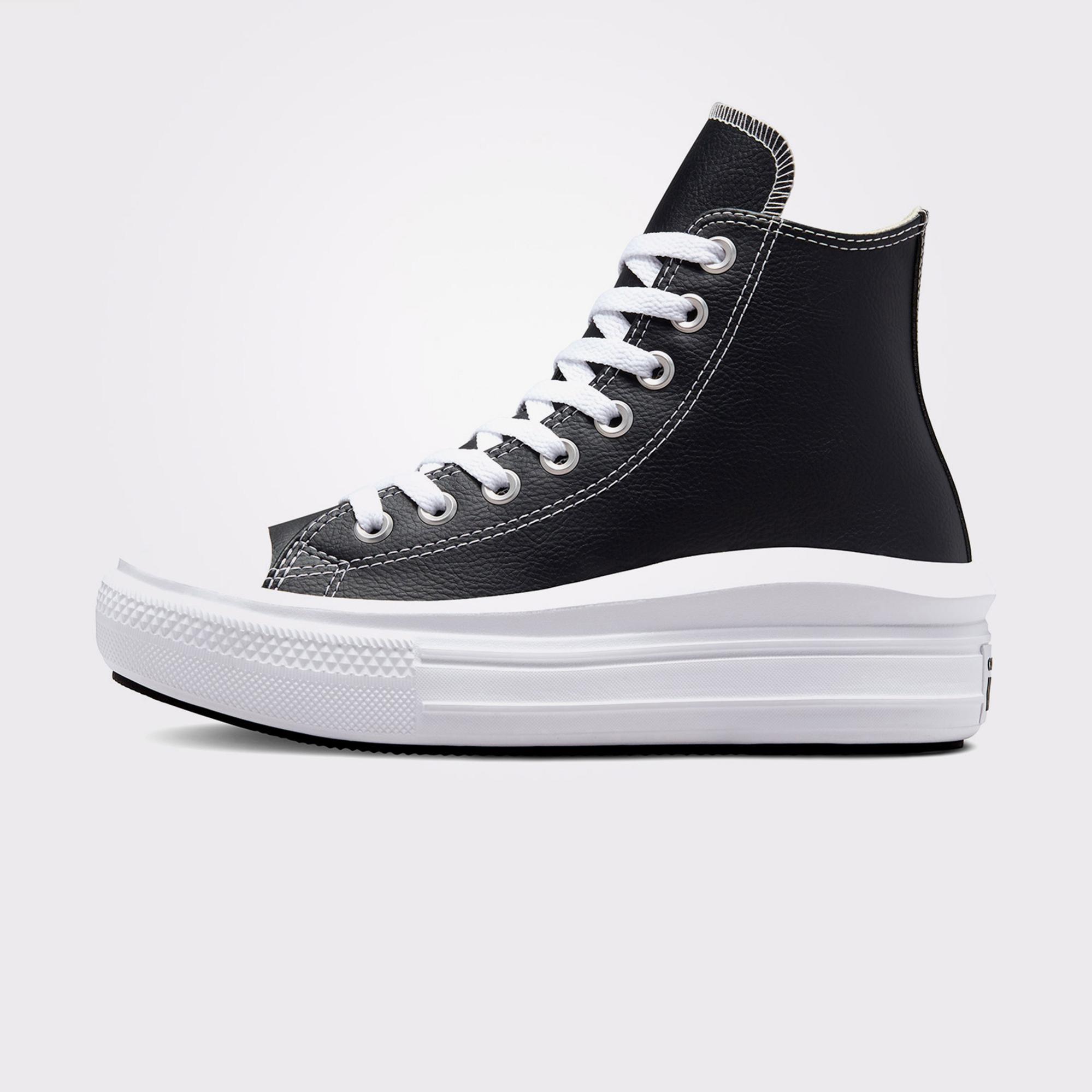 Converse Chuck Taylor All Star Move Platform Foundational Leather Kadın Siyah Sneaker