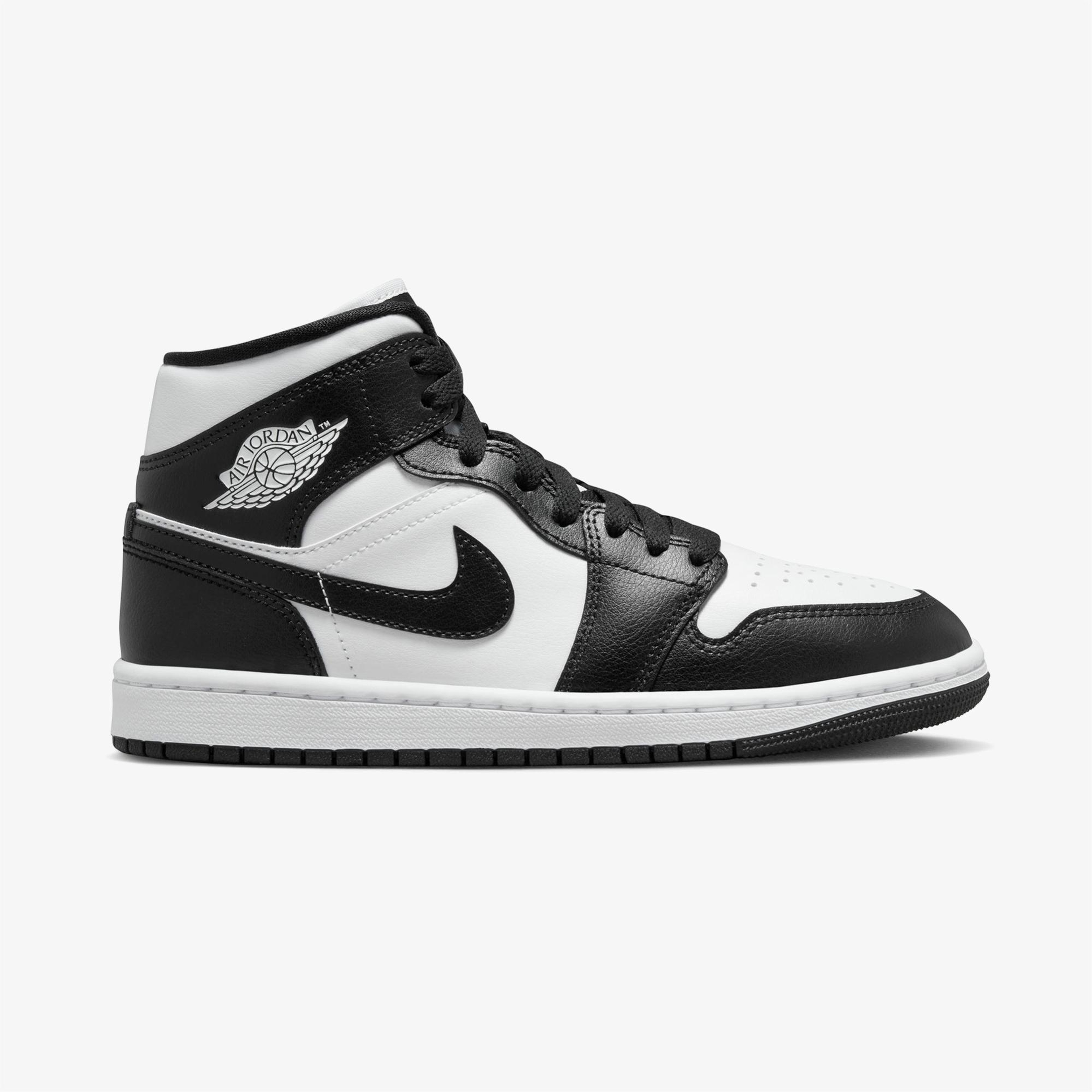 Jordan Air 1 Mid Kadın Siyah Spor Ayakkabı