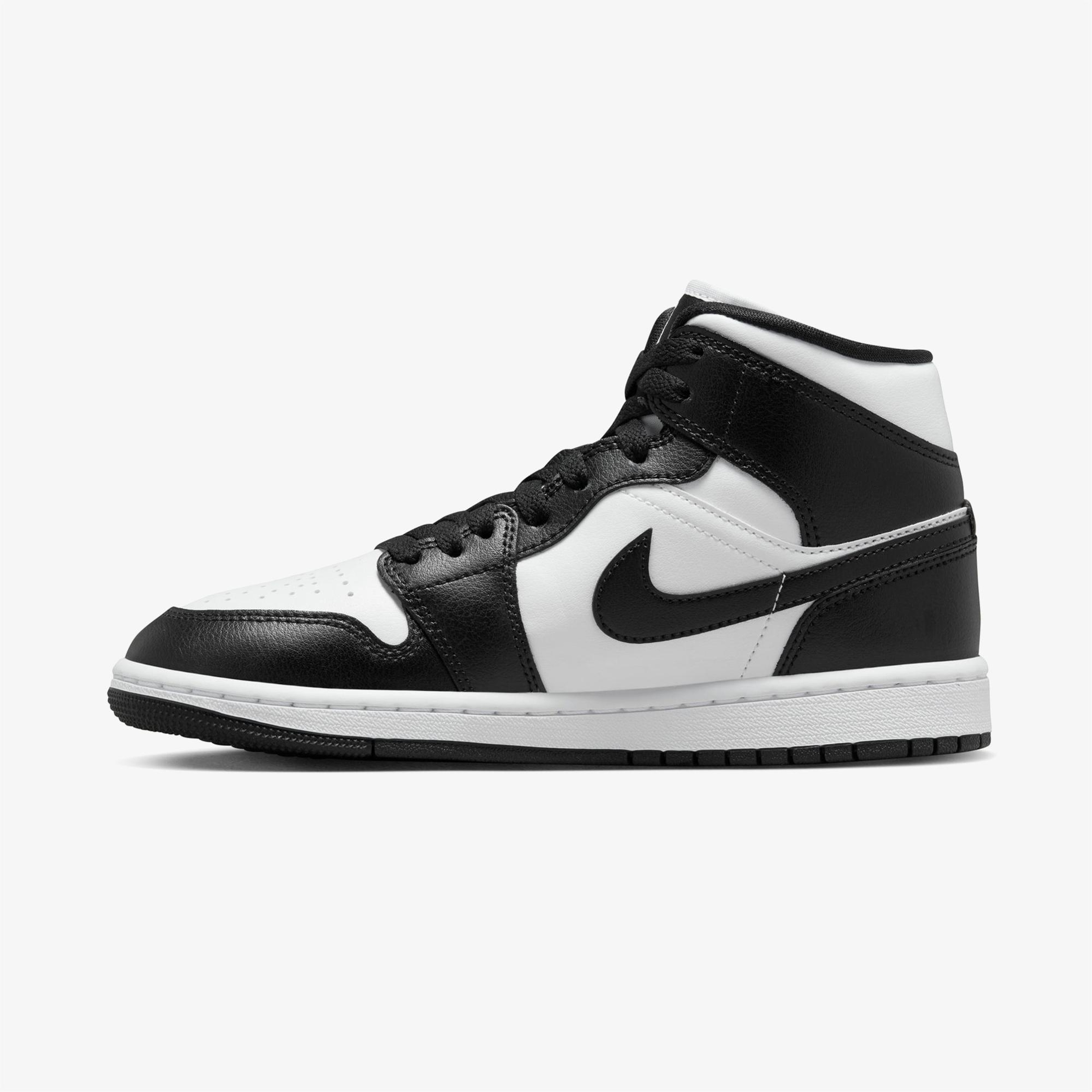 Jordan Air 1 Mid Kadın Siyah Spor Ayakkabı
