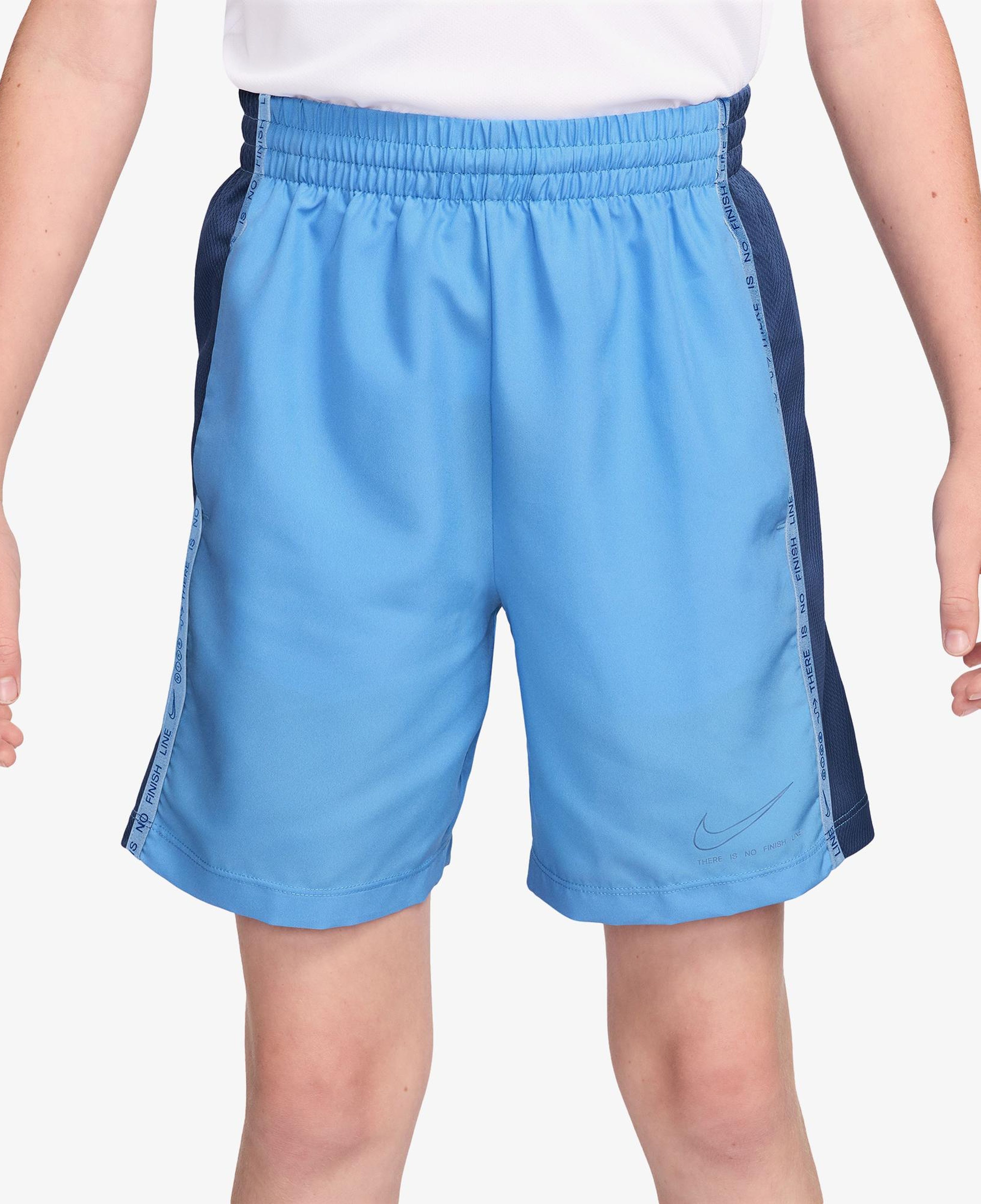 Nike Dri-Fit Sportswear Multi Woven Çocuk Mavi Şort