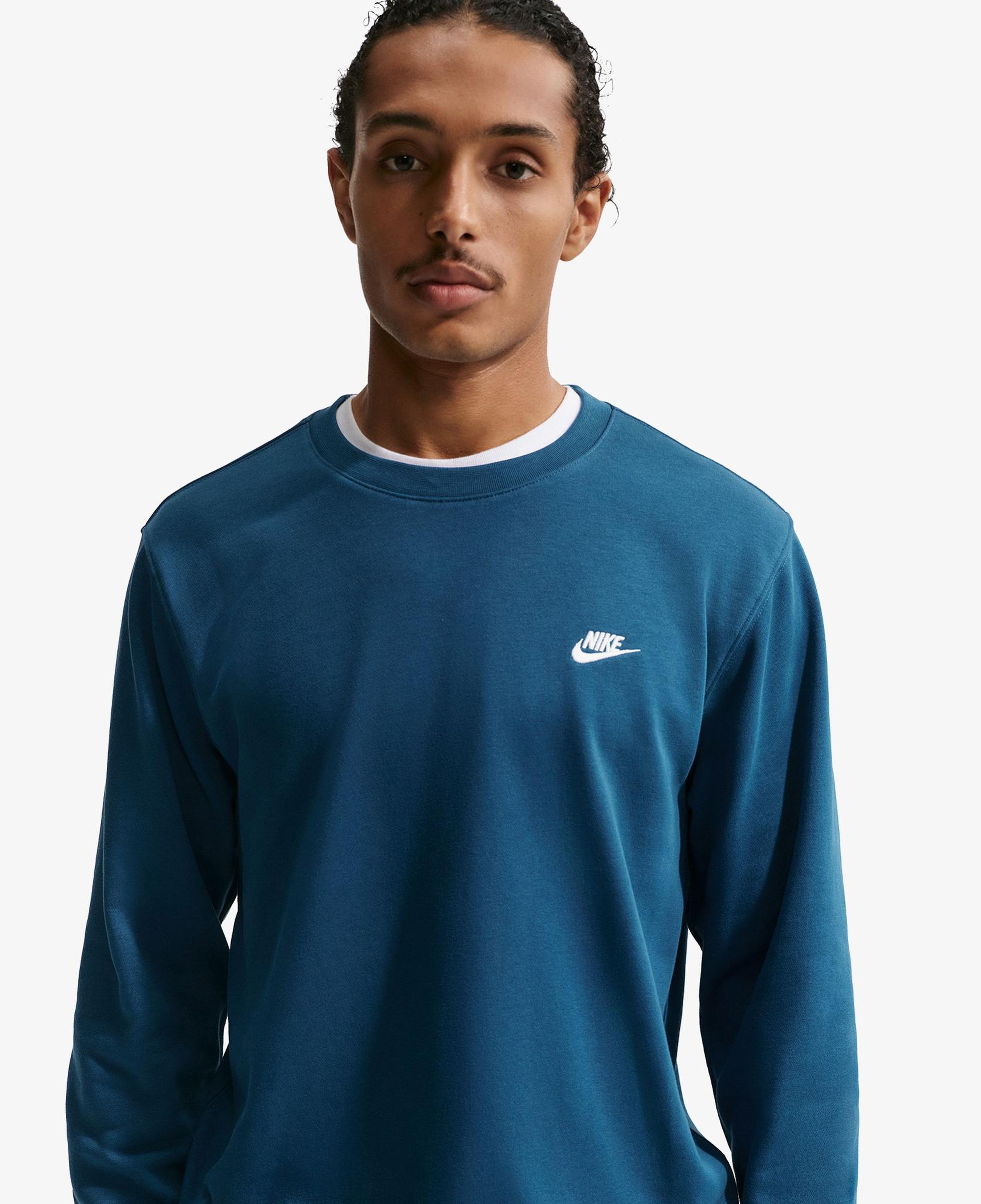 Nike Club Crew Erkek Mavi Sweatshirt
