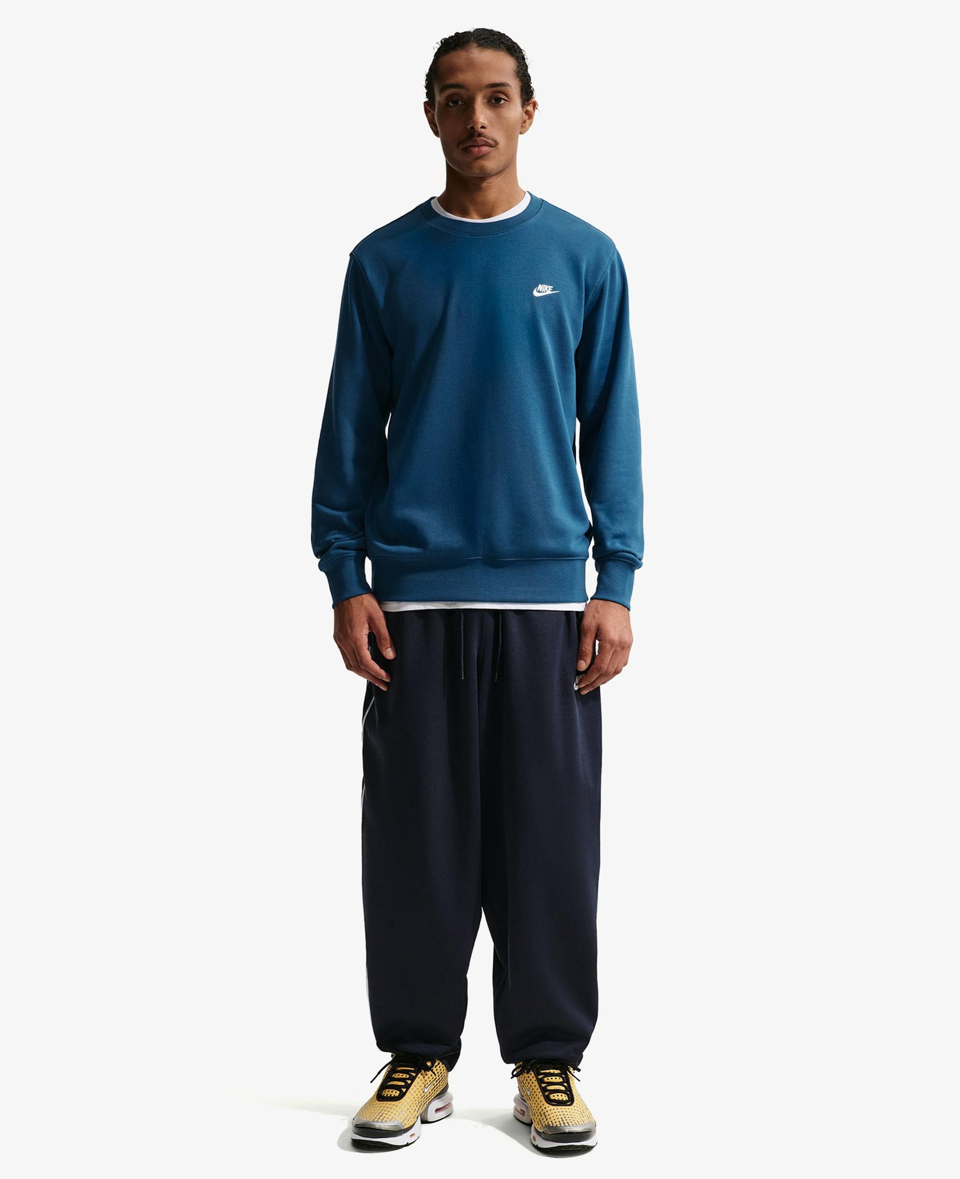 Nike Club Crew Erkek Mavi Sweatshirt