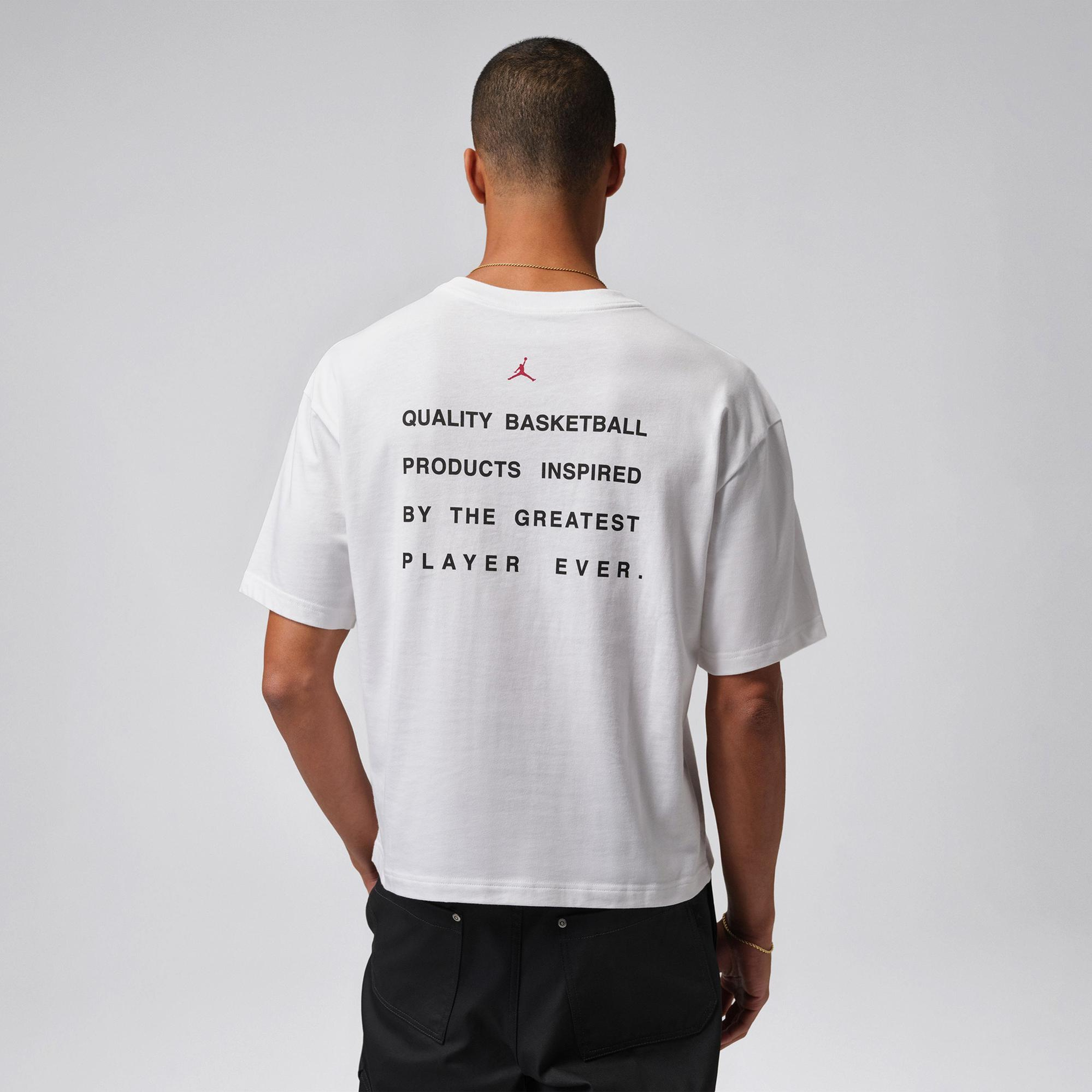 Jordan Flight Script Erkek Beyaz T-Shirt