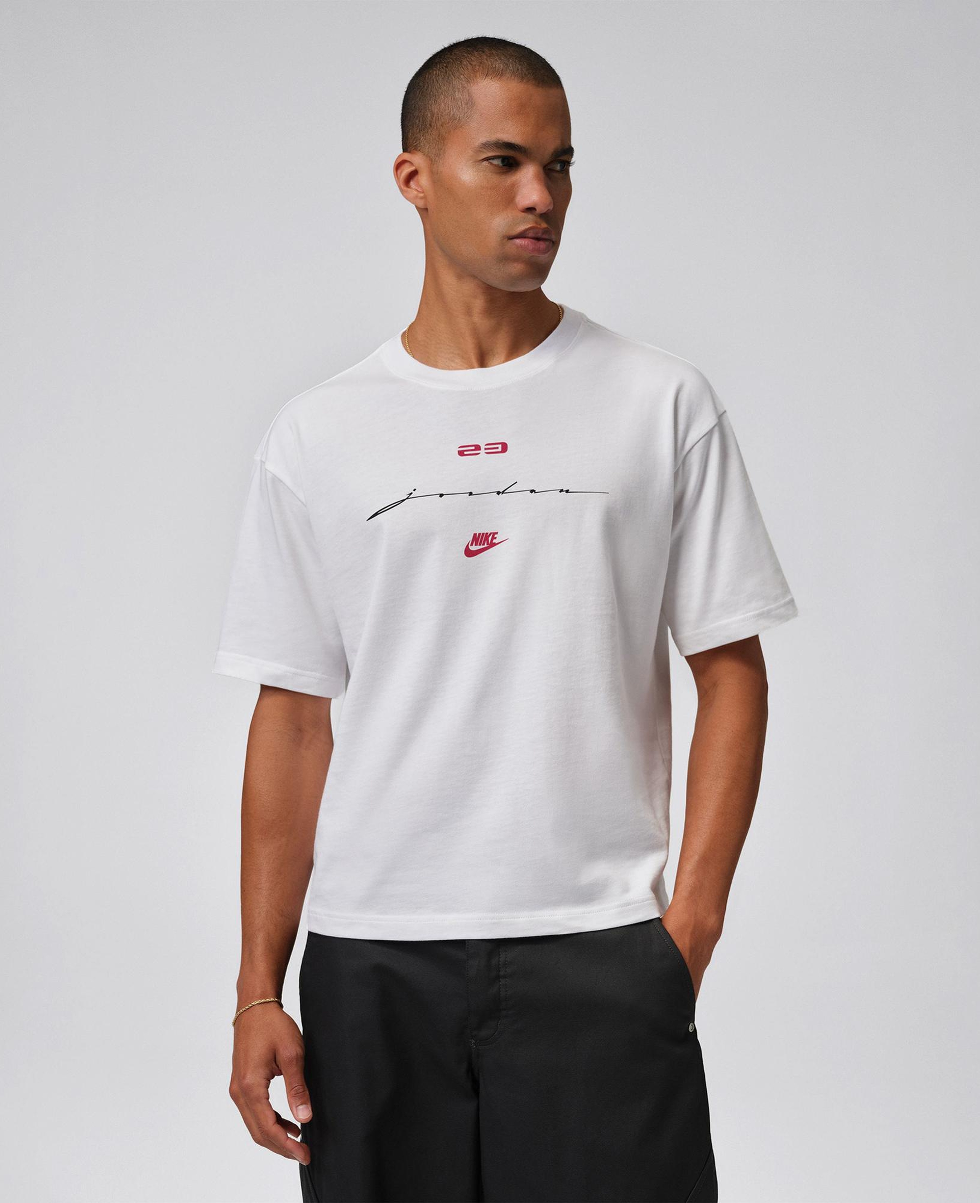 Jordan Flight Script Erkek Beyaz T-Shirt