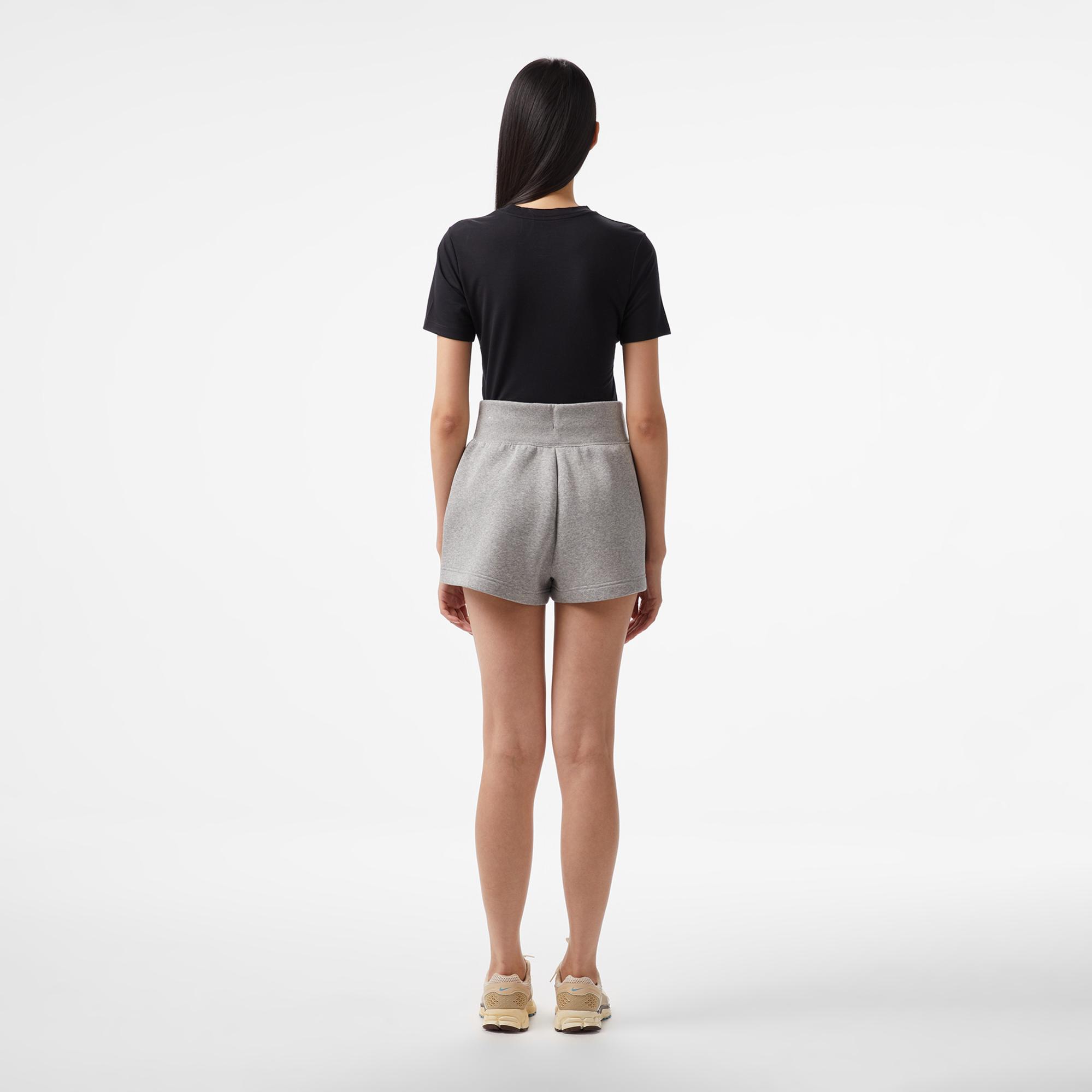 Nike Sportswear Phoenix Fleece High Rise Kadın Gri Şort