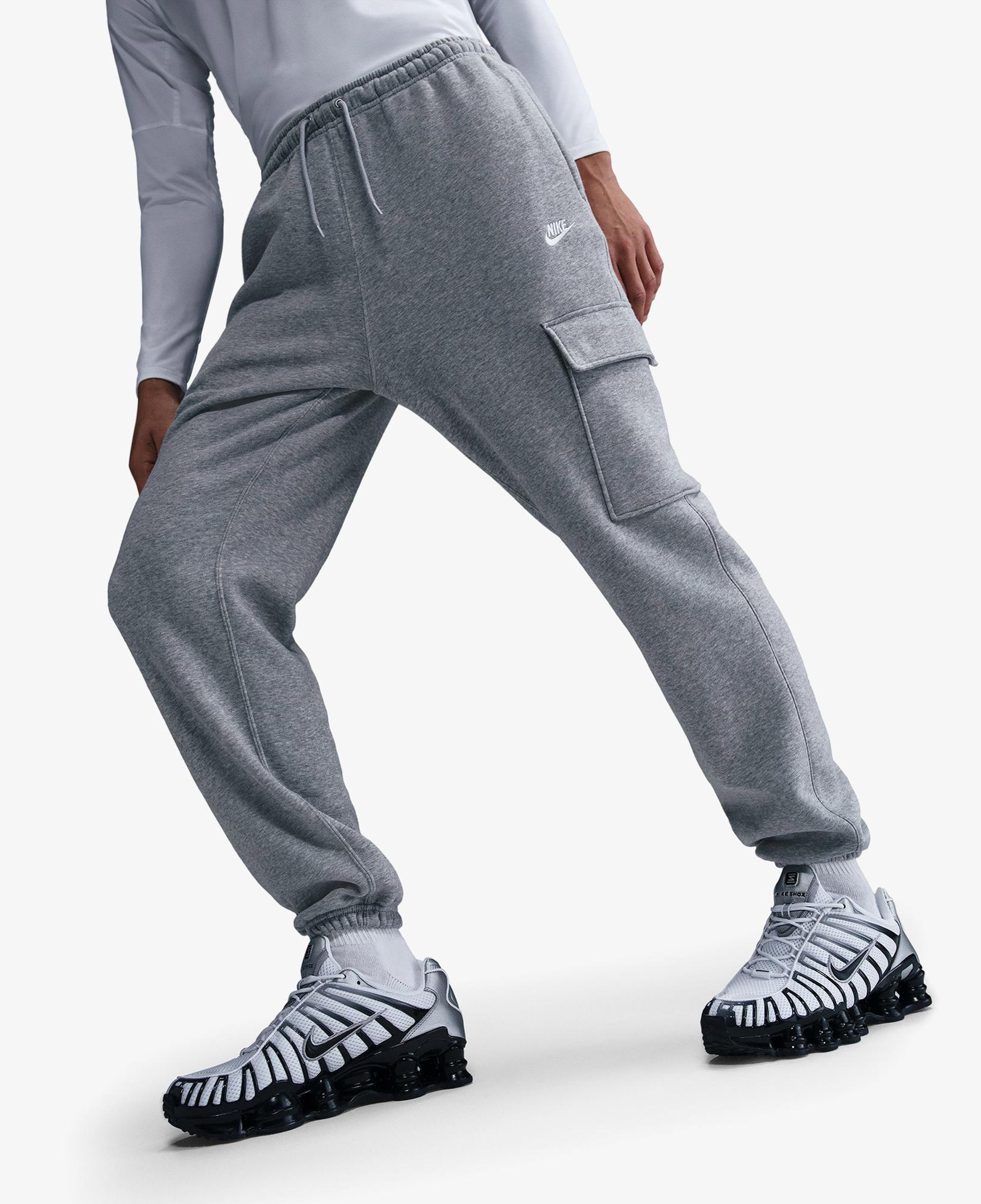 Nike Club Cargo Erkek Gri Eşofman Altı