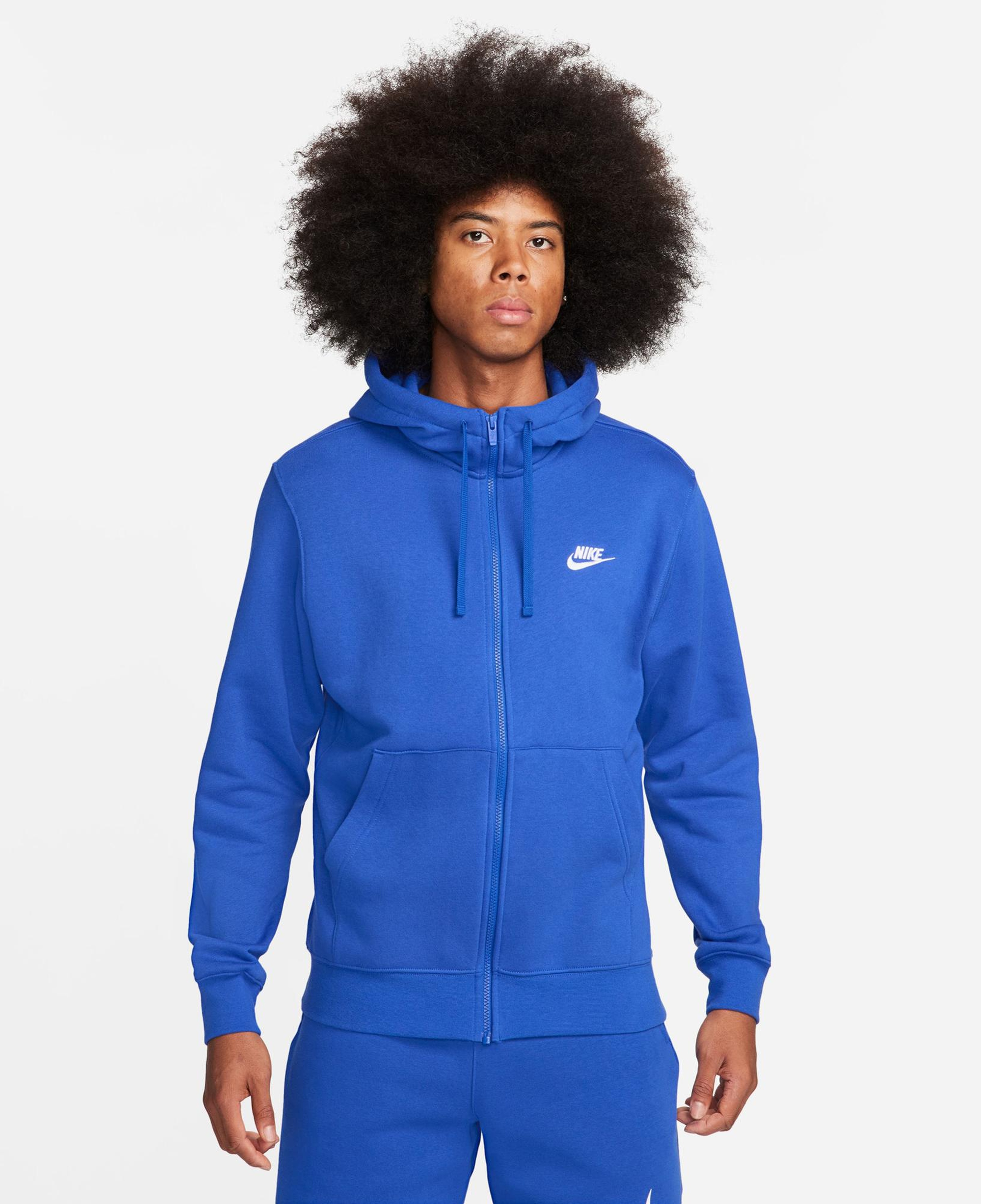 Nike Sportswear Club Fleece Erkek Mavi Sweatshirt