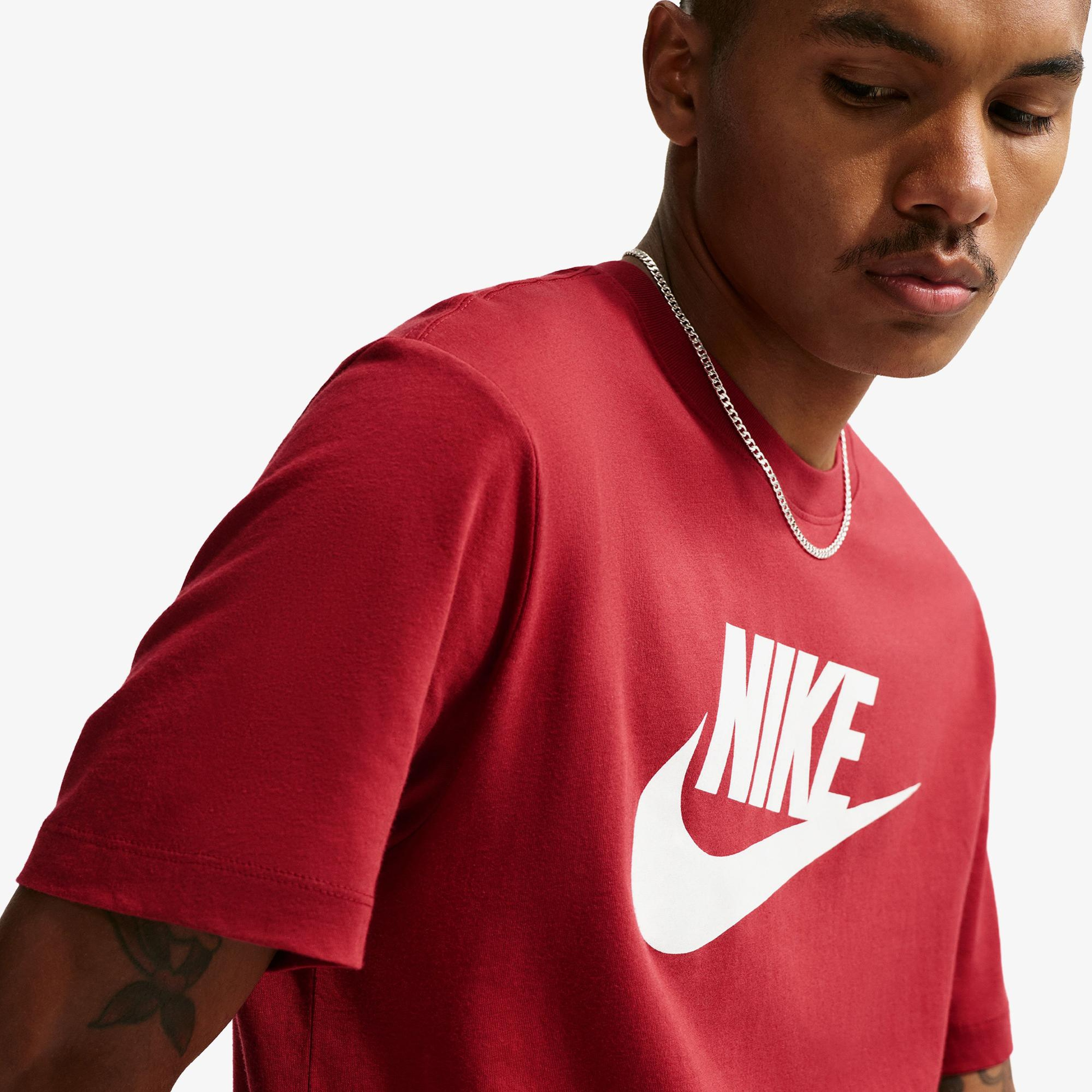Nike Sportswear Icon Futura Erkek Kırmızı T-Shirt