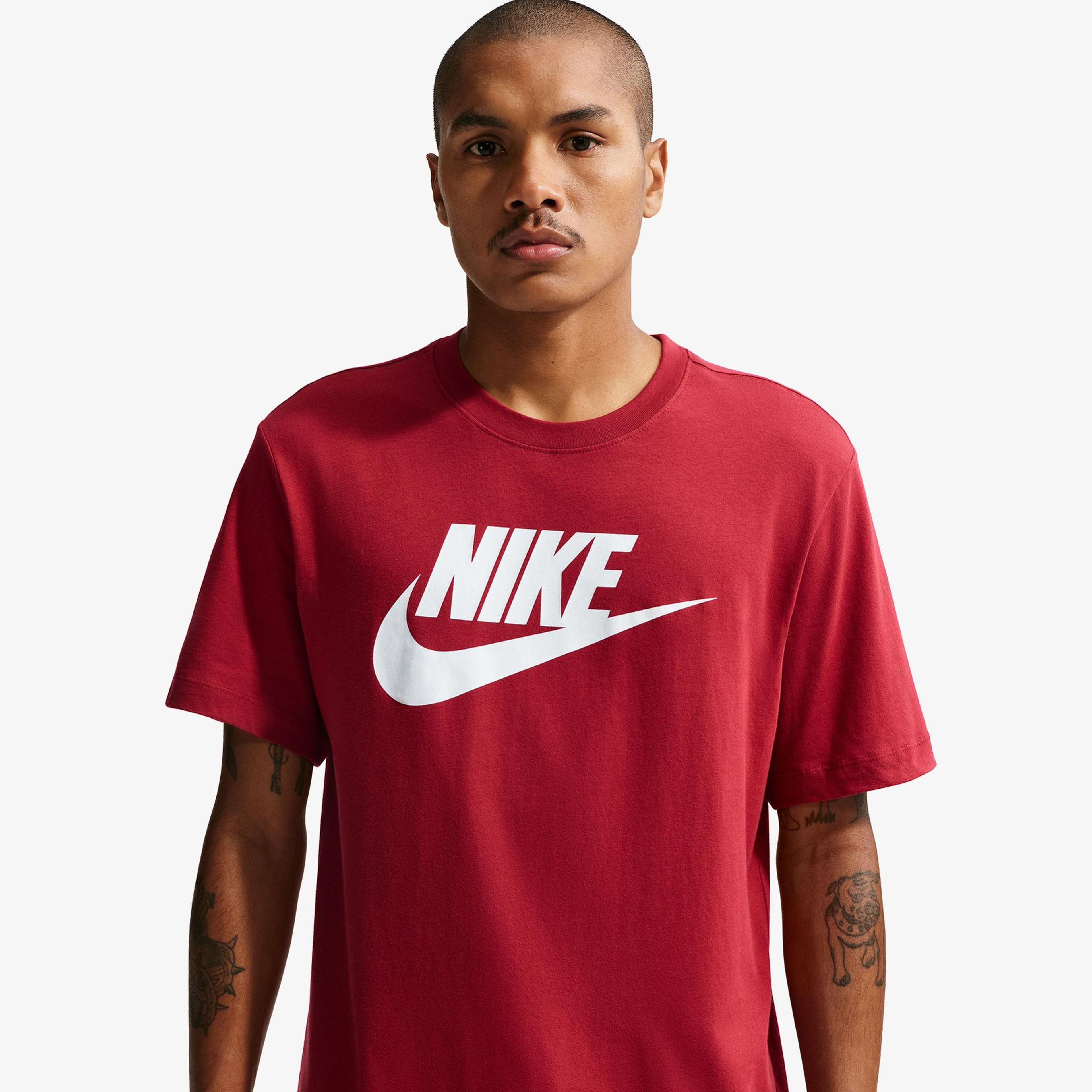 Nike Sportswear Icon Futura Erkek Kırmızı T-Shirt