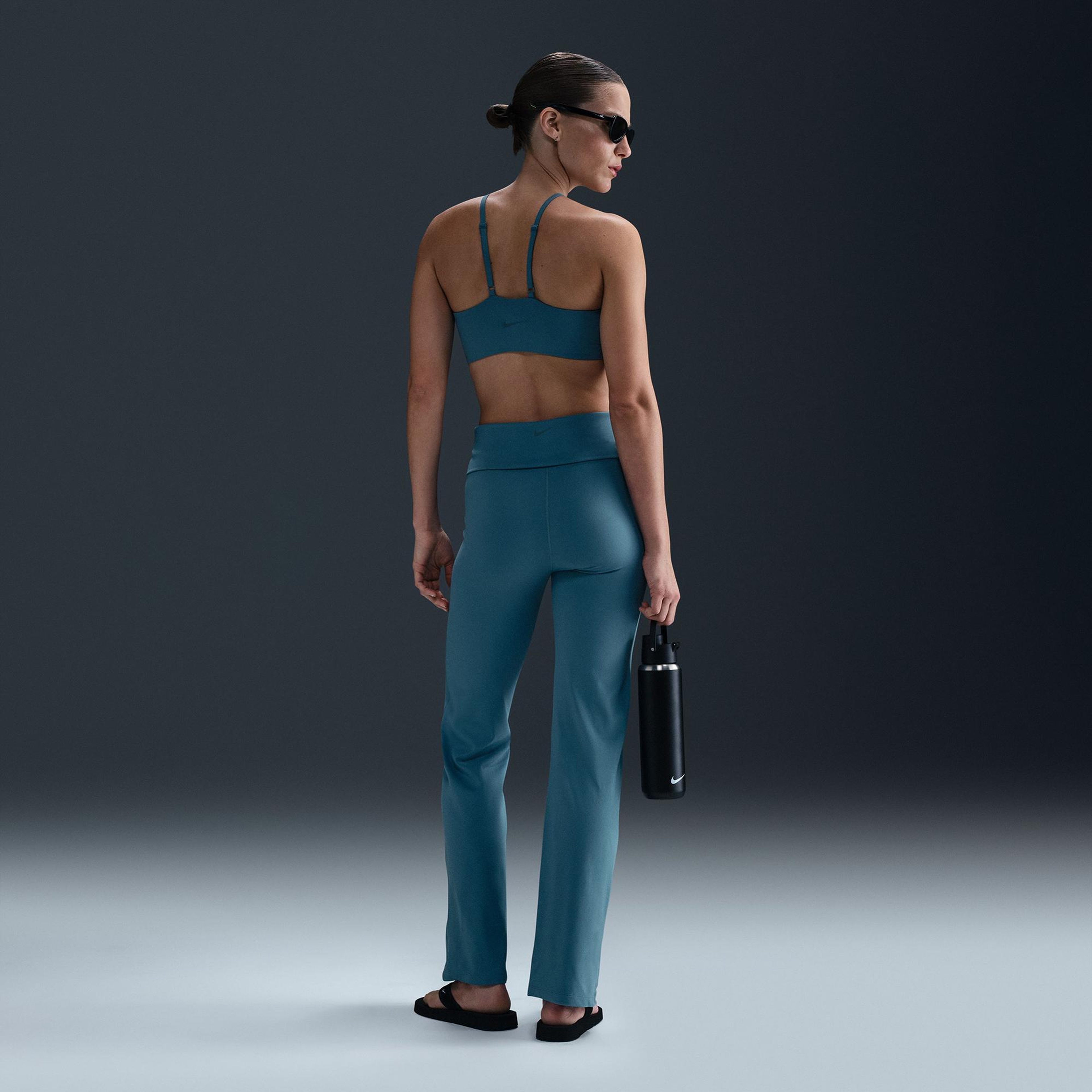 Nike One Dri-Fit High Rise Kadın Mavi Eşofman Altı