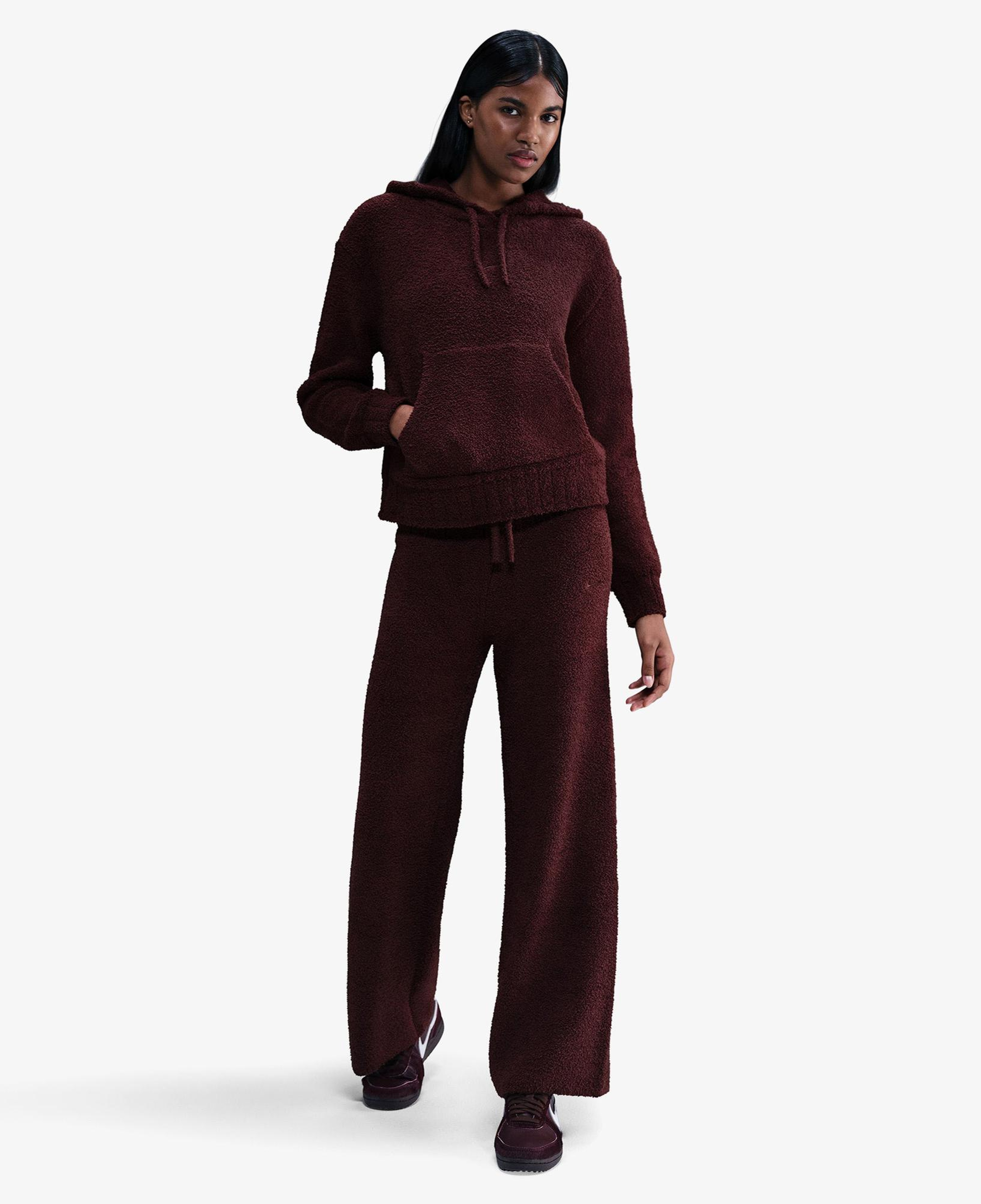 Nike Sportswear Phoenix Cozy Bouclé Kadın Bordo Eşofman Altı