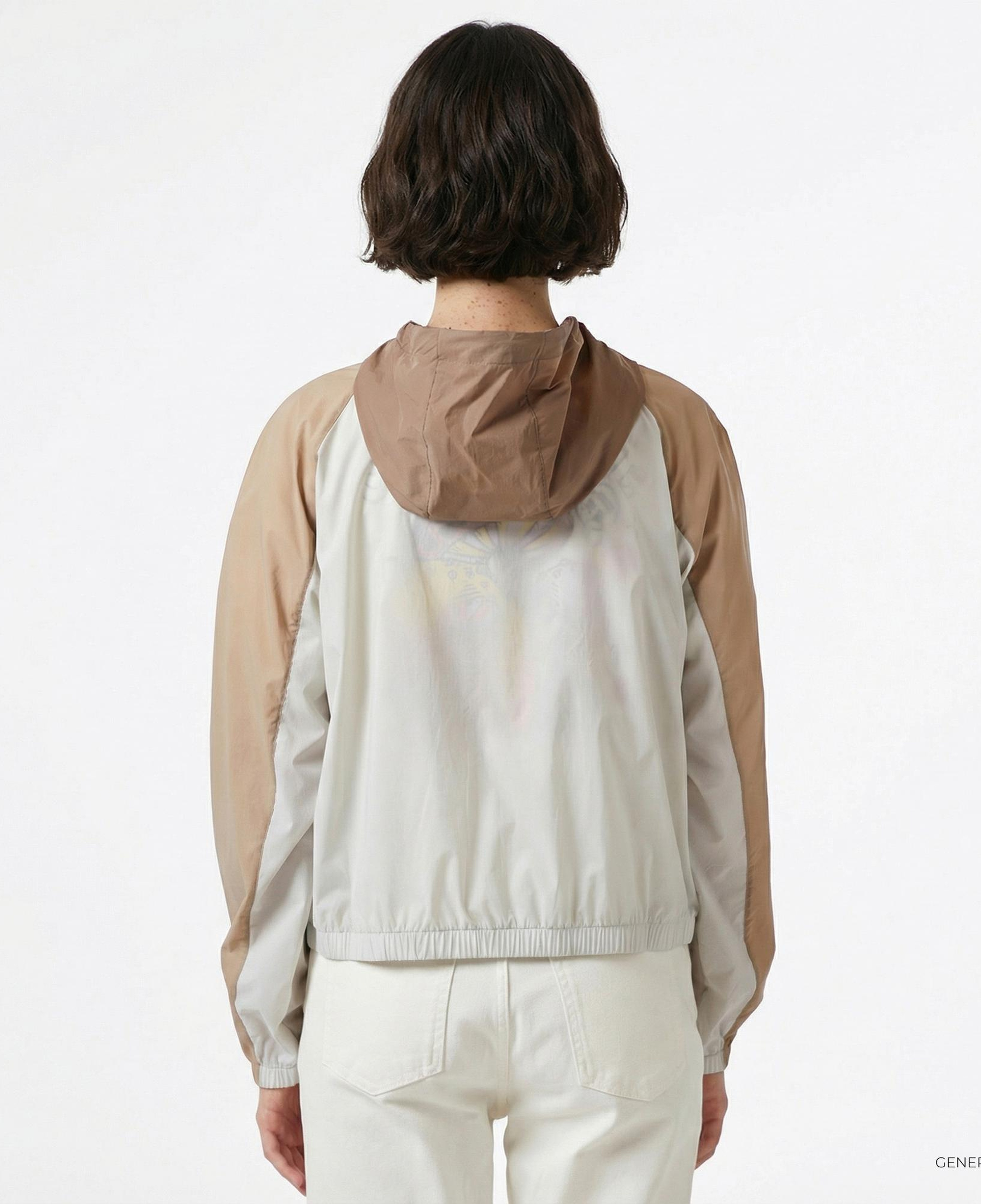 Converse Kadın Renk Bloklu Kahverengi Rüzgarlık