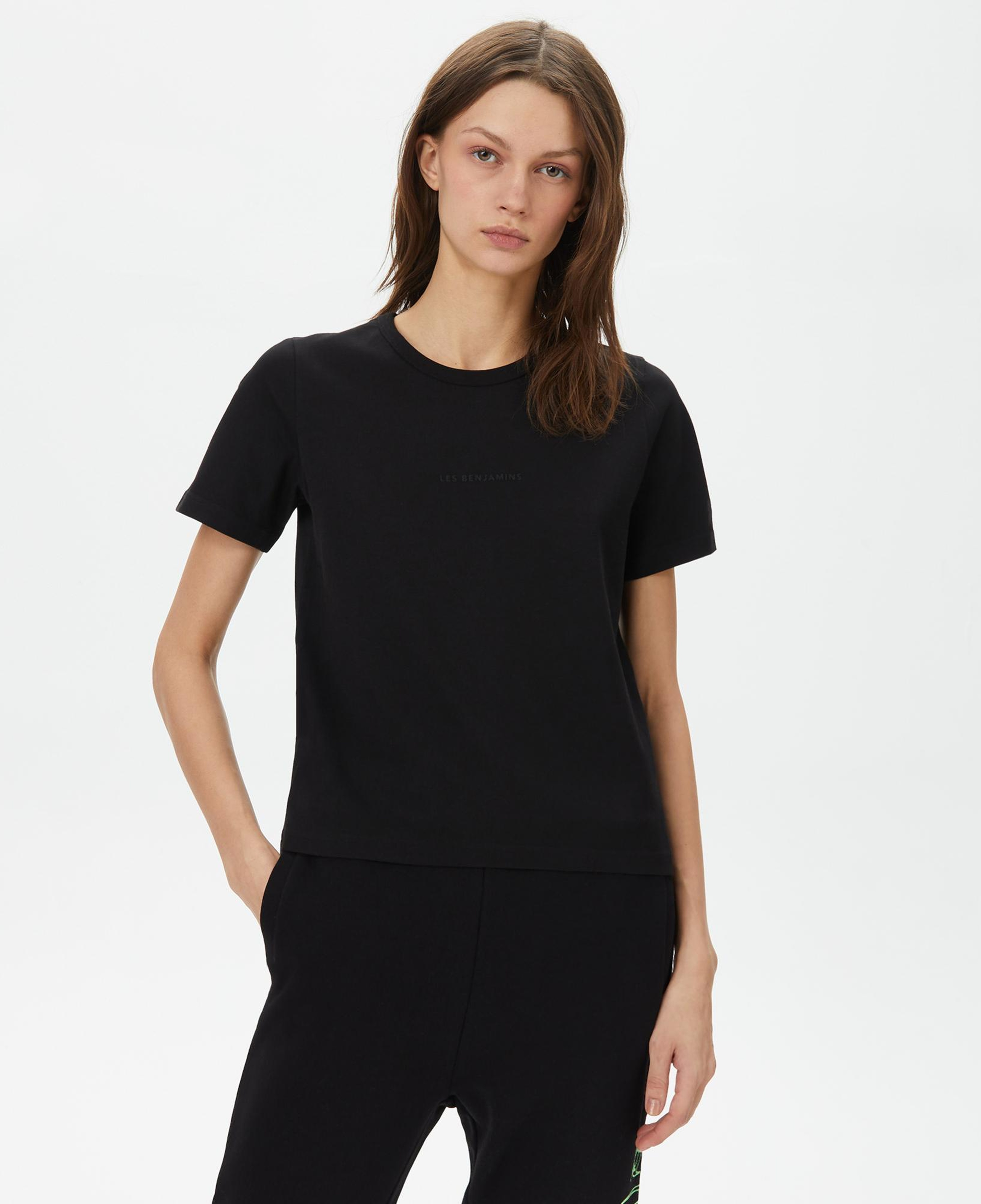 Les Benjamins Regular 401 Kadın Siyah T-Shirt