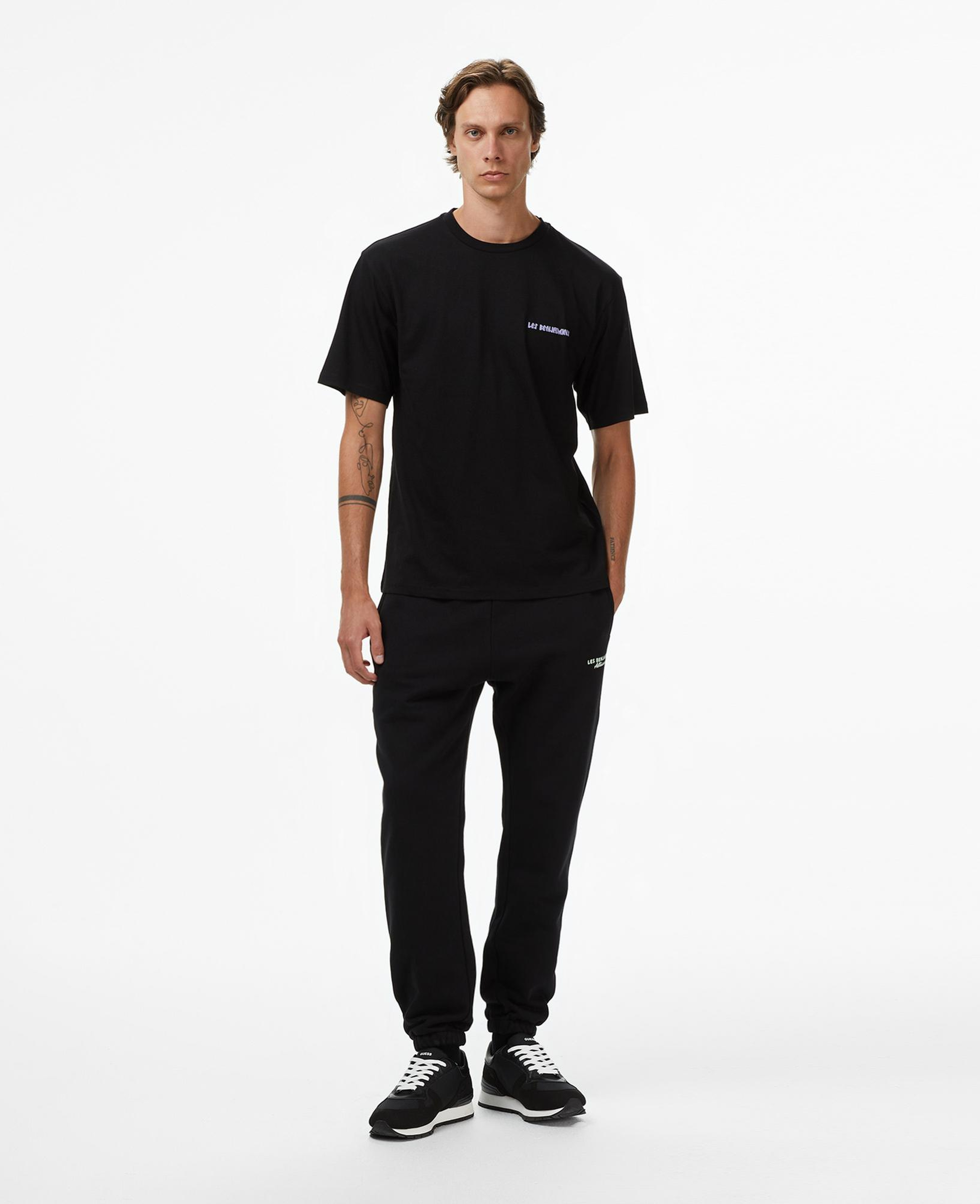 Les Benjamins 008 Erkek Siyah Eşofman Altı