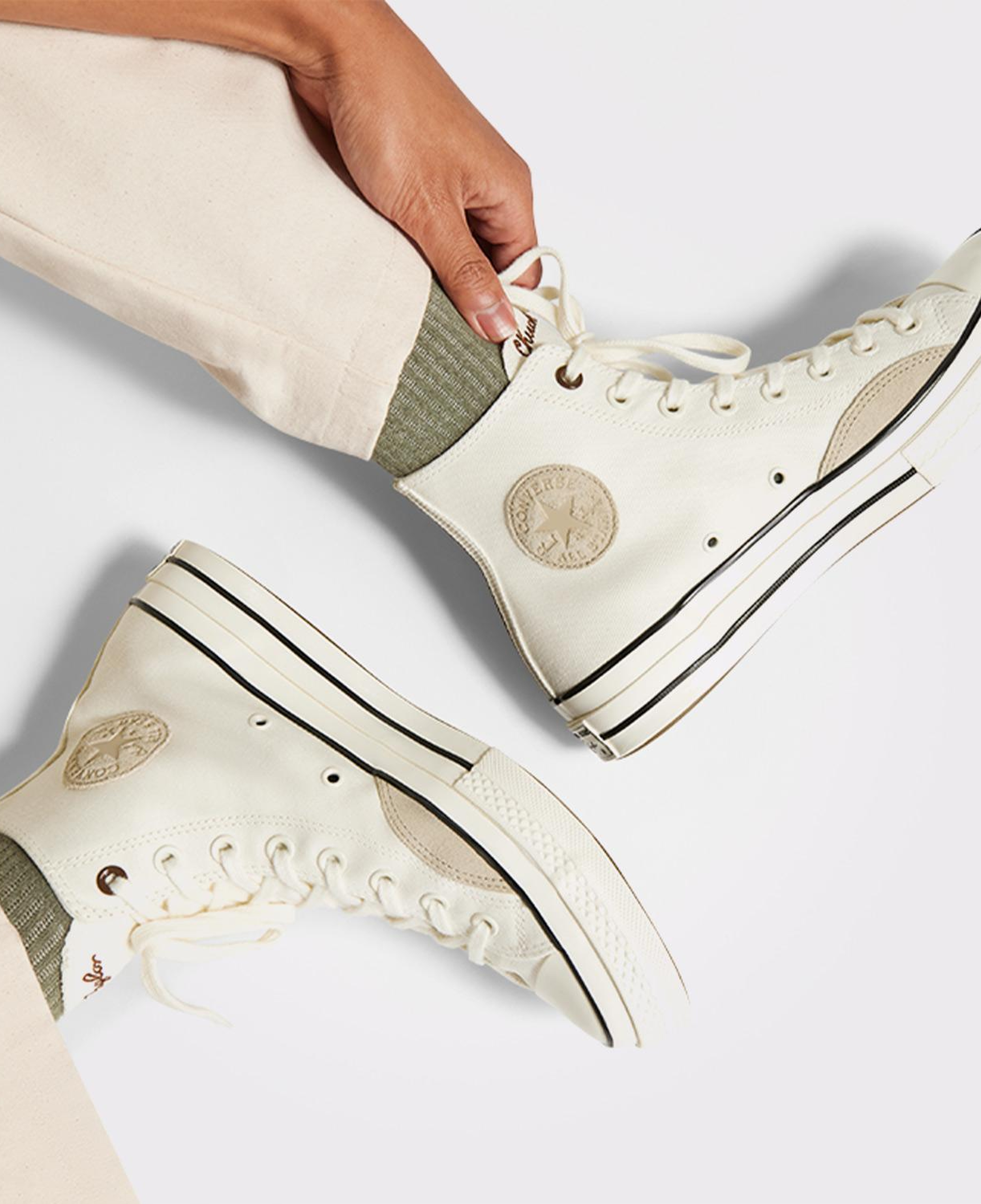 Converse Chuck 70 Mixed Materials Unisex Krem Sneaker