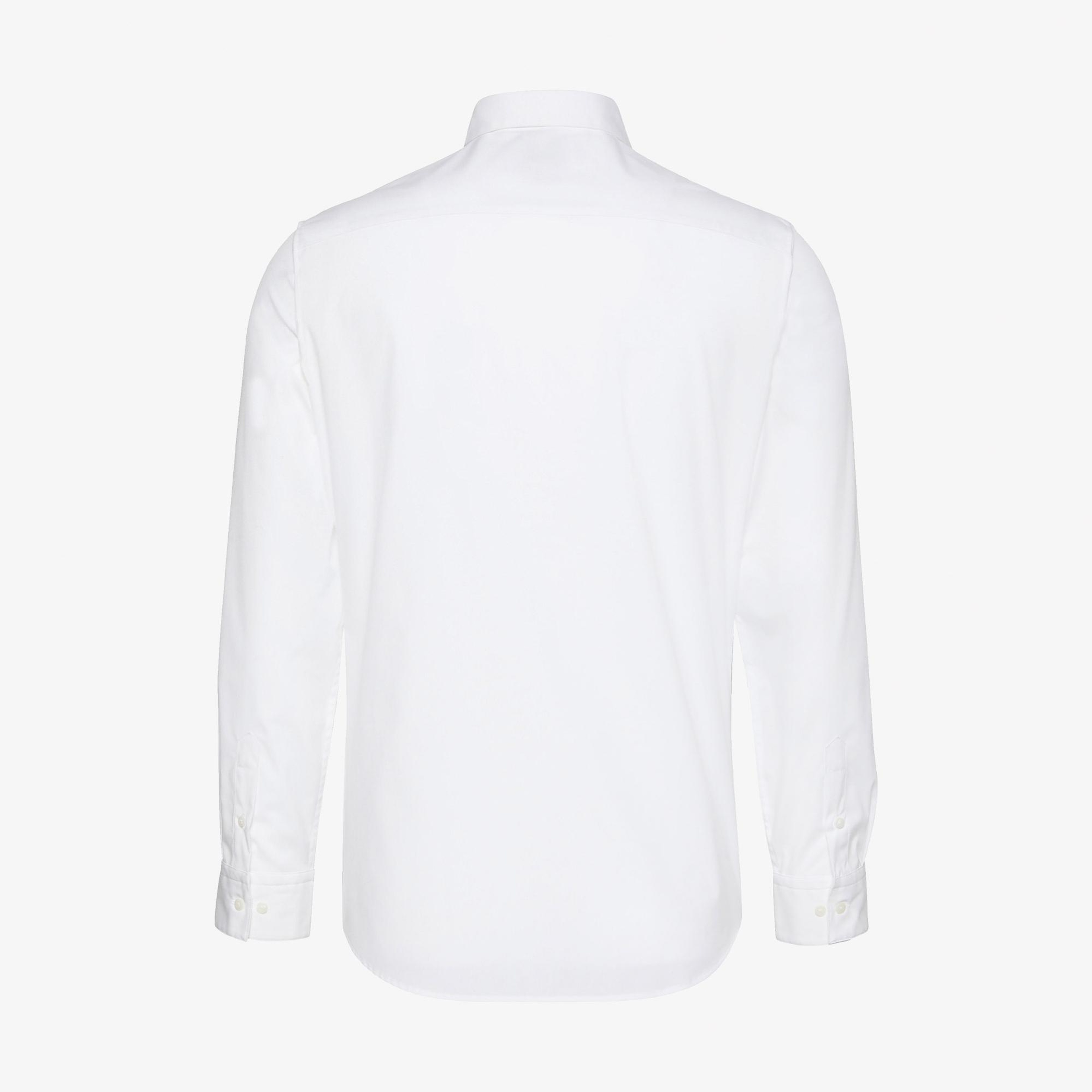Calvin Klein Solid Slim Erkek Beyaz Gömlek