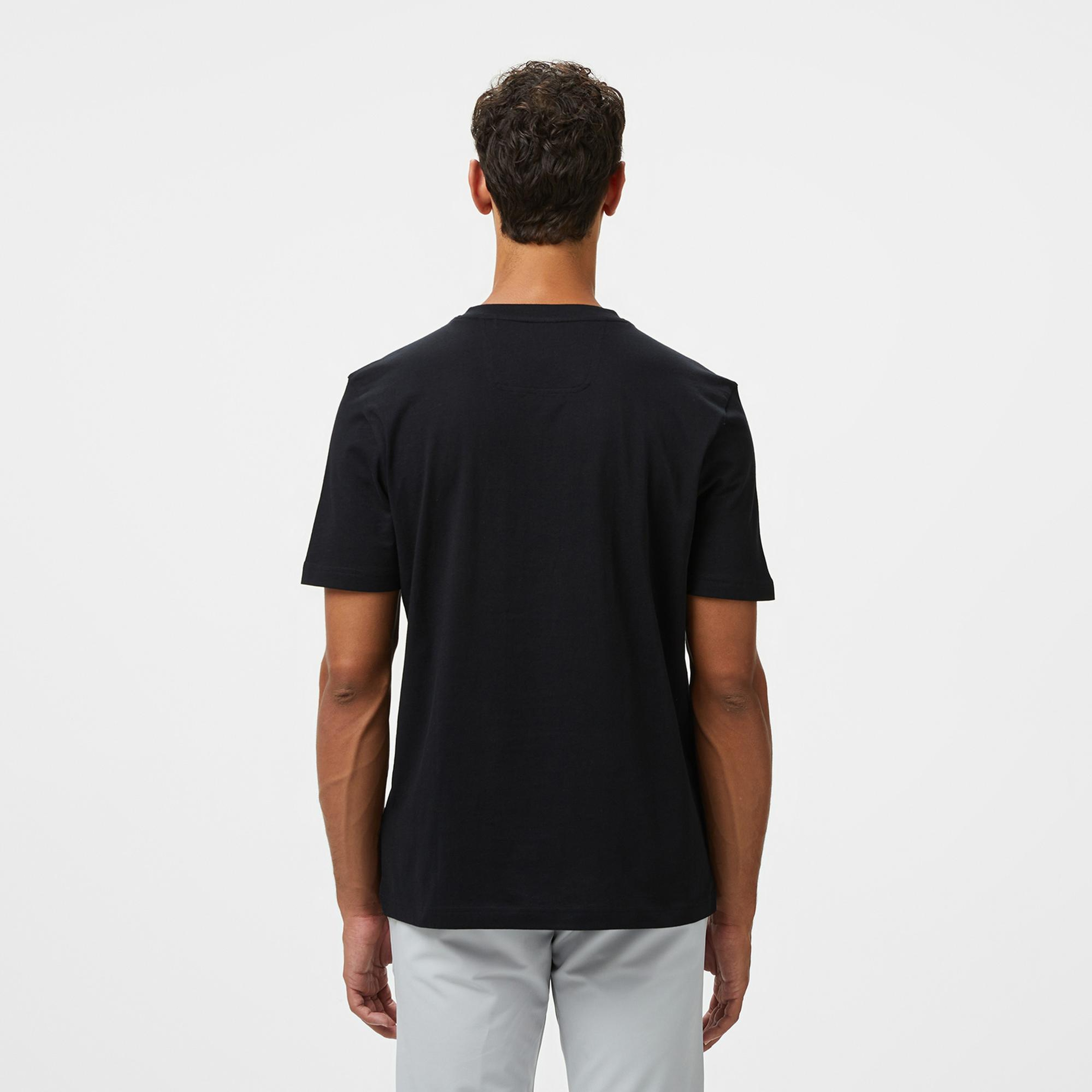 Boss Tape Logo Erkek Siyah T-Shirt