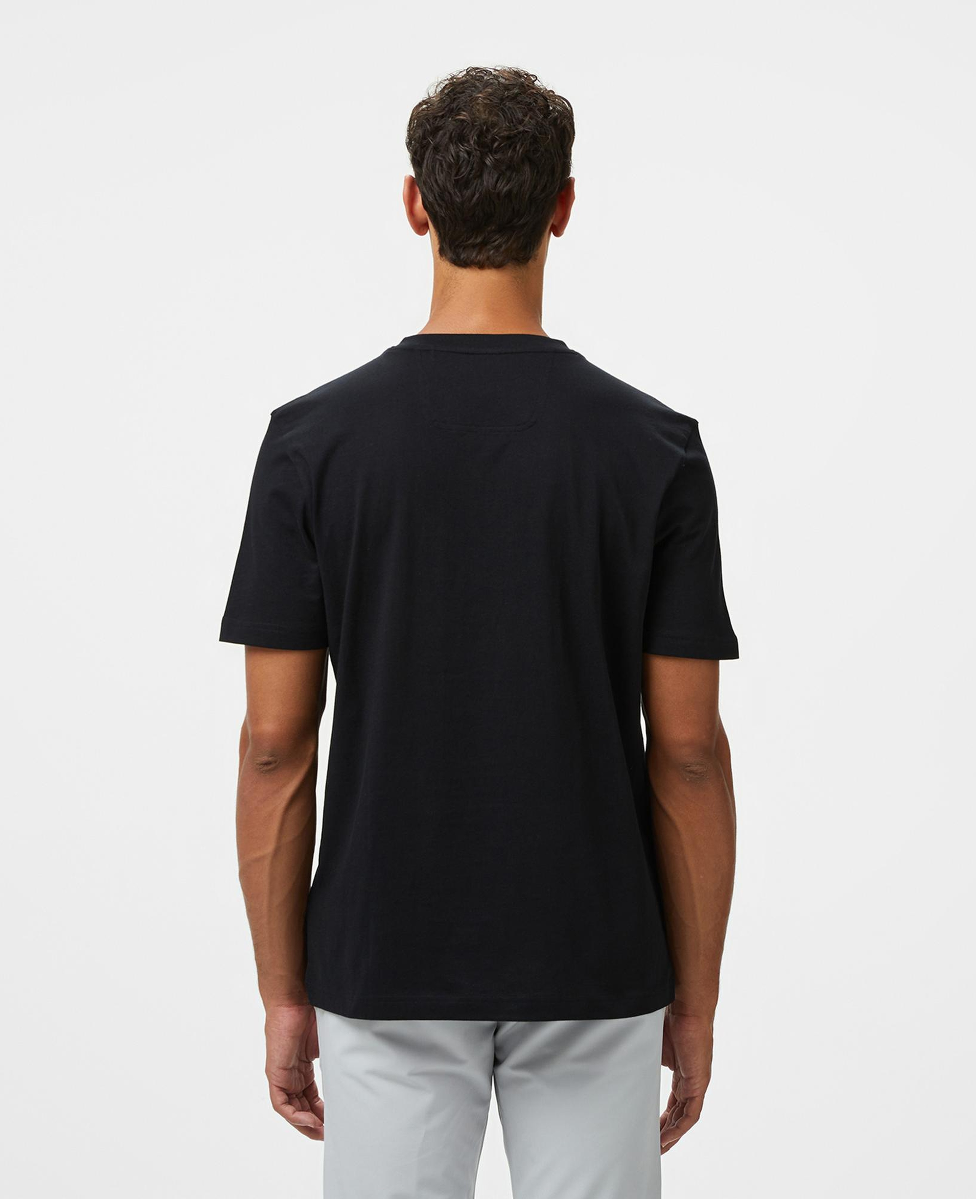 Boss Tape Logo Erkek Siyah T-Shirt