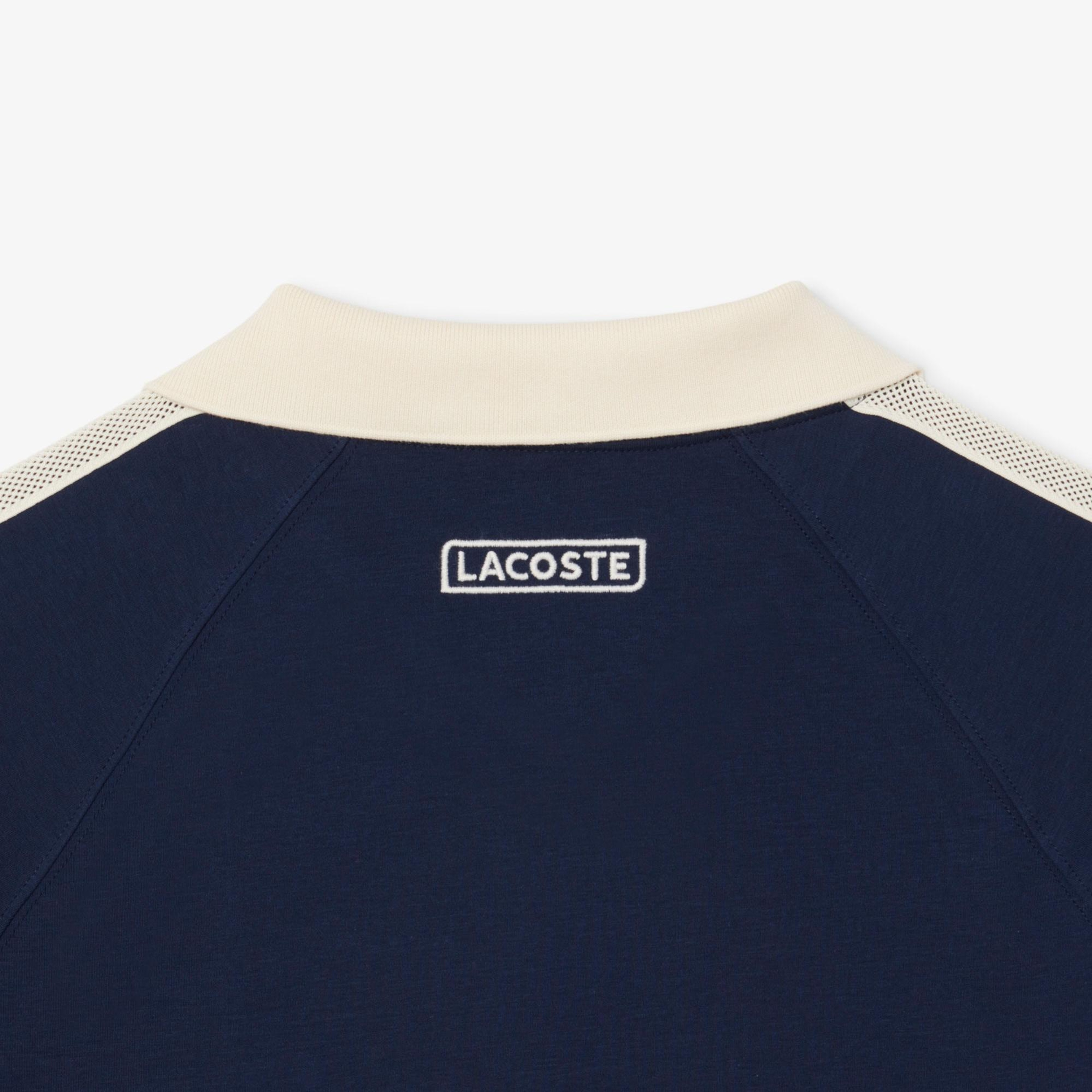 Lacoste Erkek Classic Fit Renk Bloklu Lacivert Polo